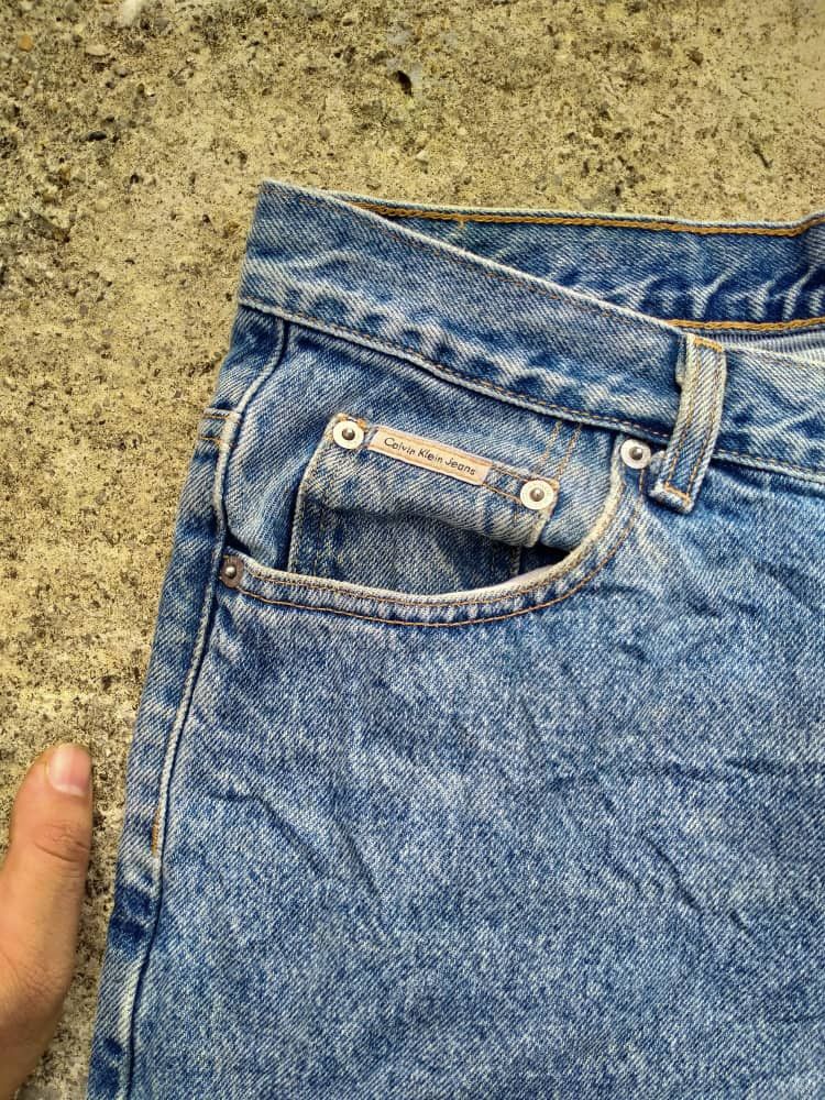 Calvin Klein × Vintage VINTAGE CALVIN KLEIN BLUE DENIM PANTS Size US 34 / EU 50 - 6 Thumbnail
