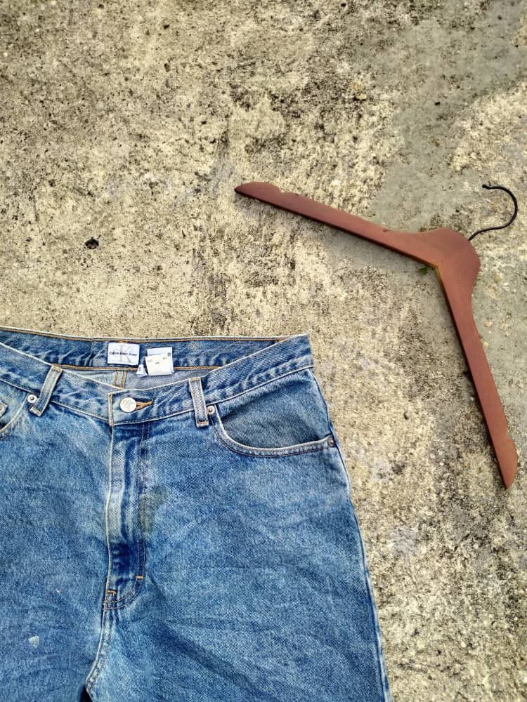 Calvin Klein × Vintage VINTAGE CALVIN KLEIN BLUE DENIM PANTS Size US 34 / EU 50 - 2 Thumbnail