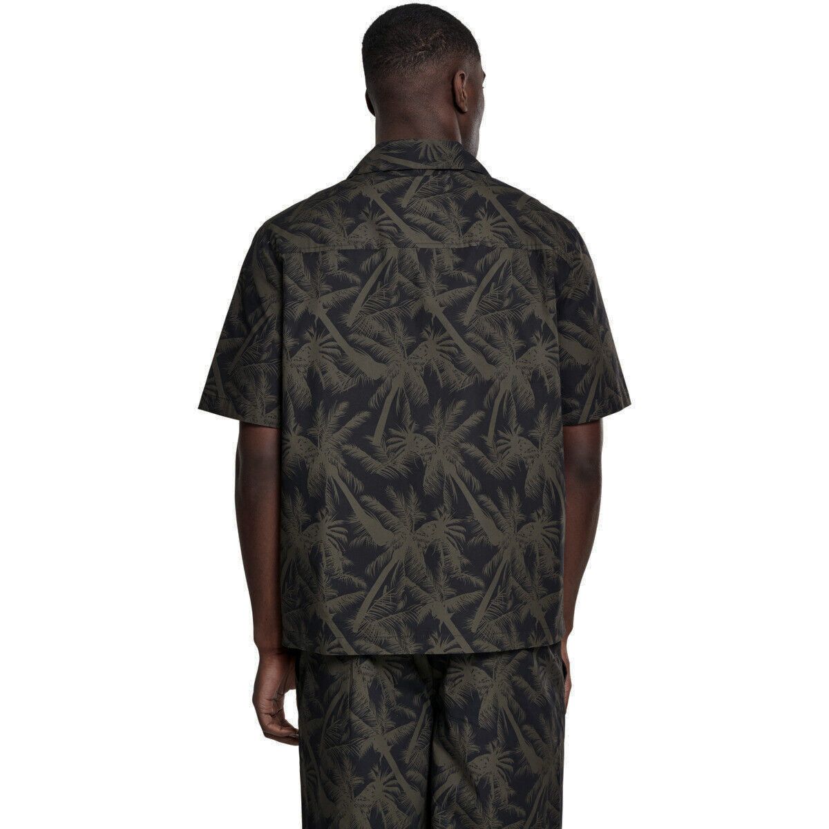 Urban Classics Shirt Pattern Resort in Palm Olive Size US M / EU 48-50 / 2 - 6 Thumbnail