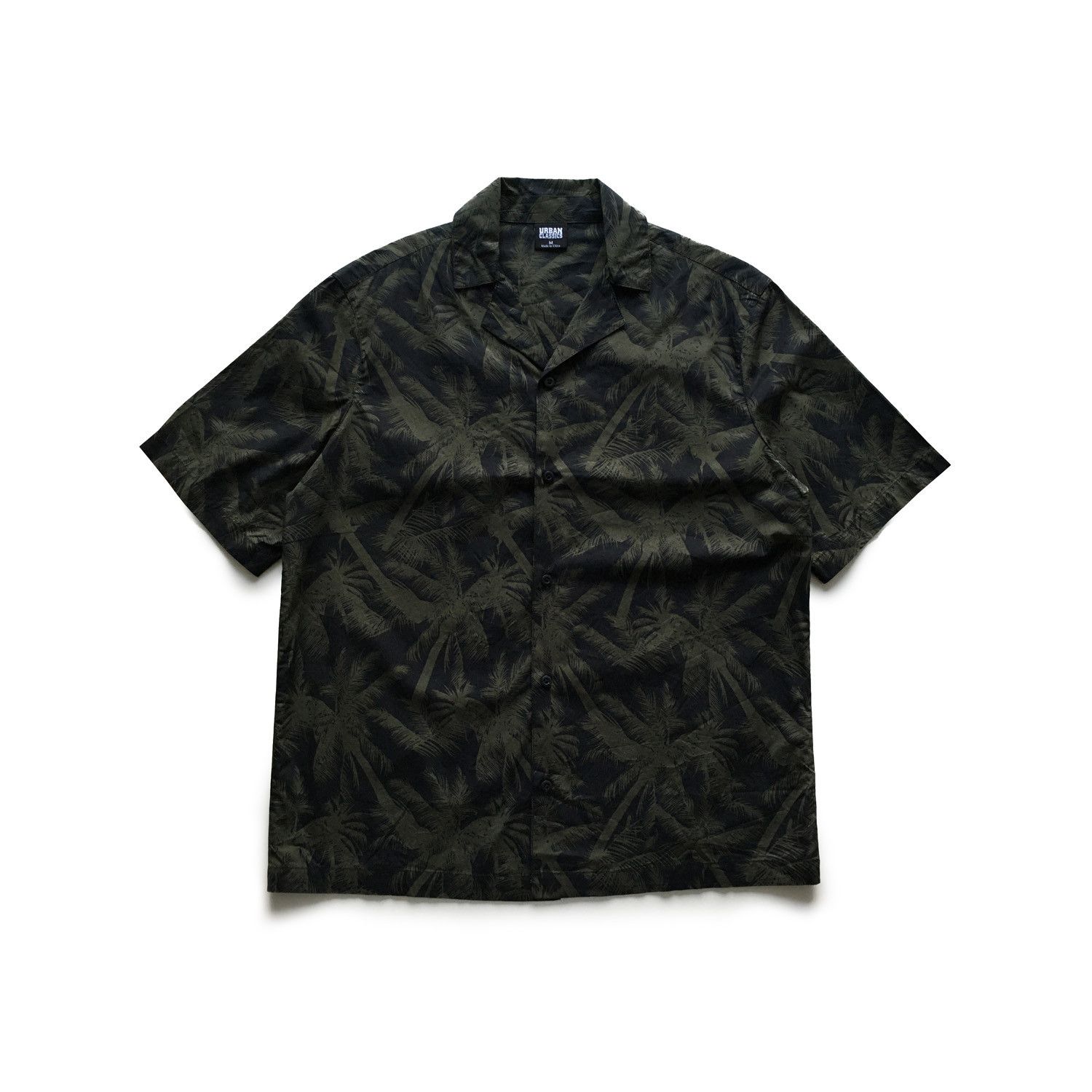 Urban Classics Shirt Pattern Resort in Palm Olive Size US M / EU 48-50 / 2 - 1 Thumbnail
