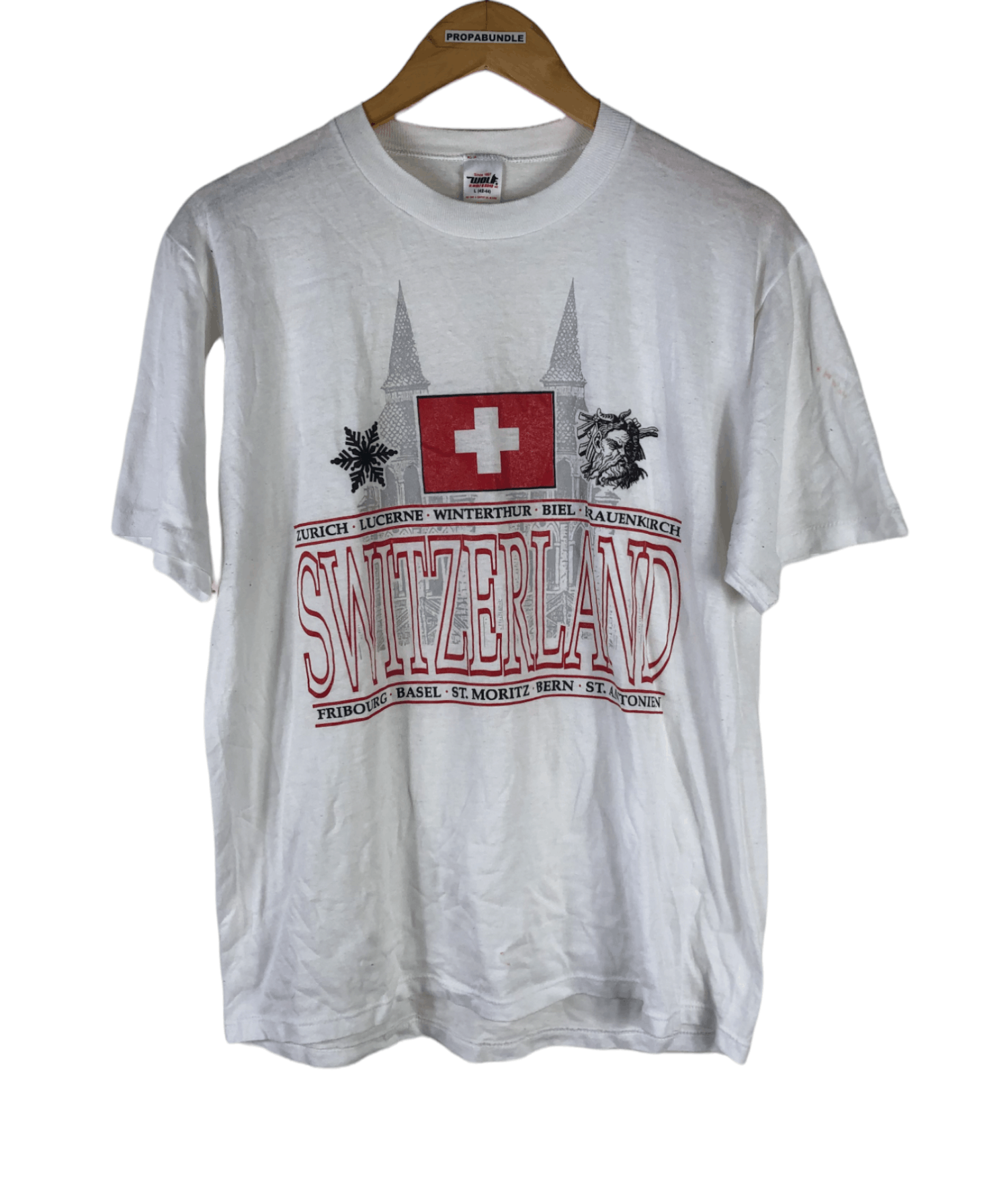 Vintage Vintage Switzerland Tshirt Size US L / EU 52-54 / 3 - 1 Thumbnail