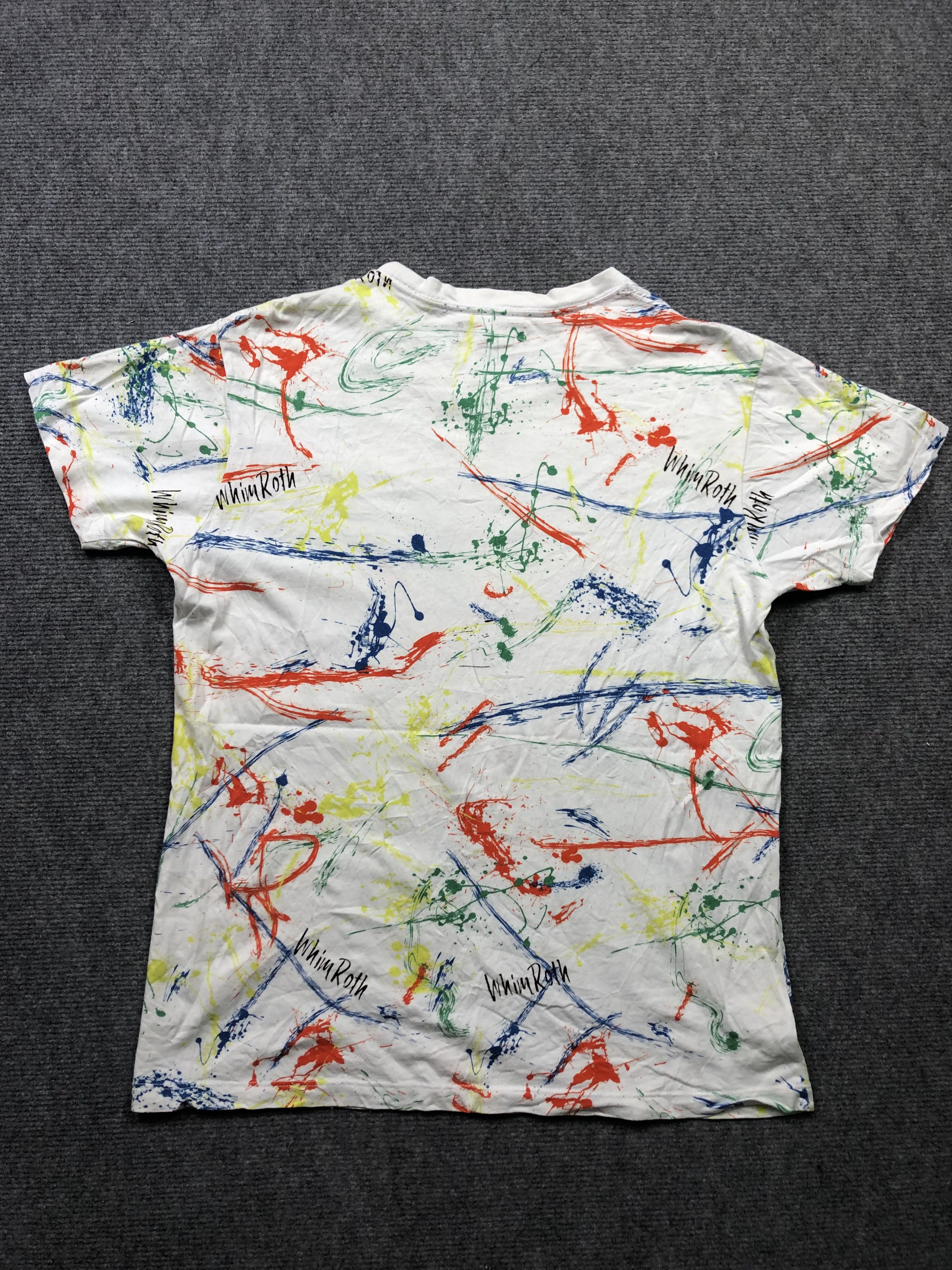 Japanese Brand Whim Roth Painted Tshirt Size US M / EU 48-50 / 2 - 7 Thumbnail