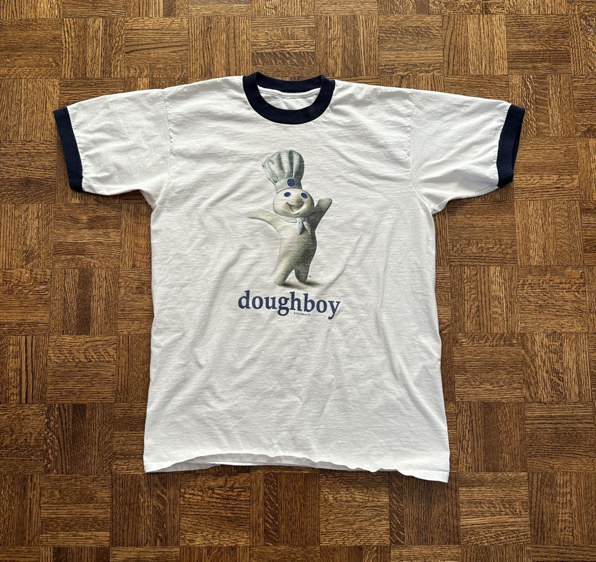 90s Pillsbury Doughboy Graphic Ringer Tee Shirt