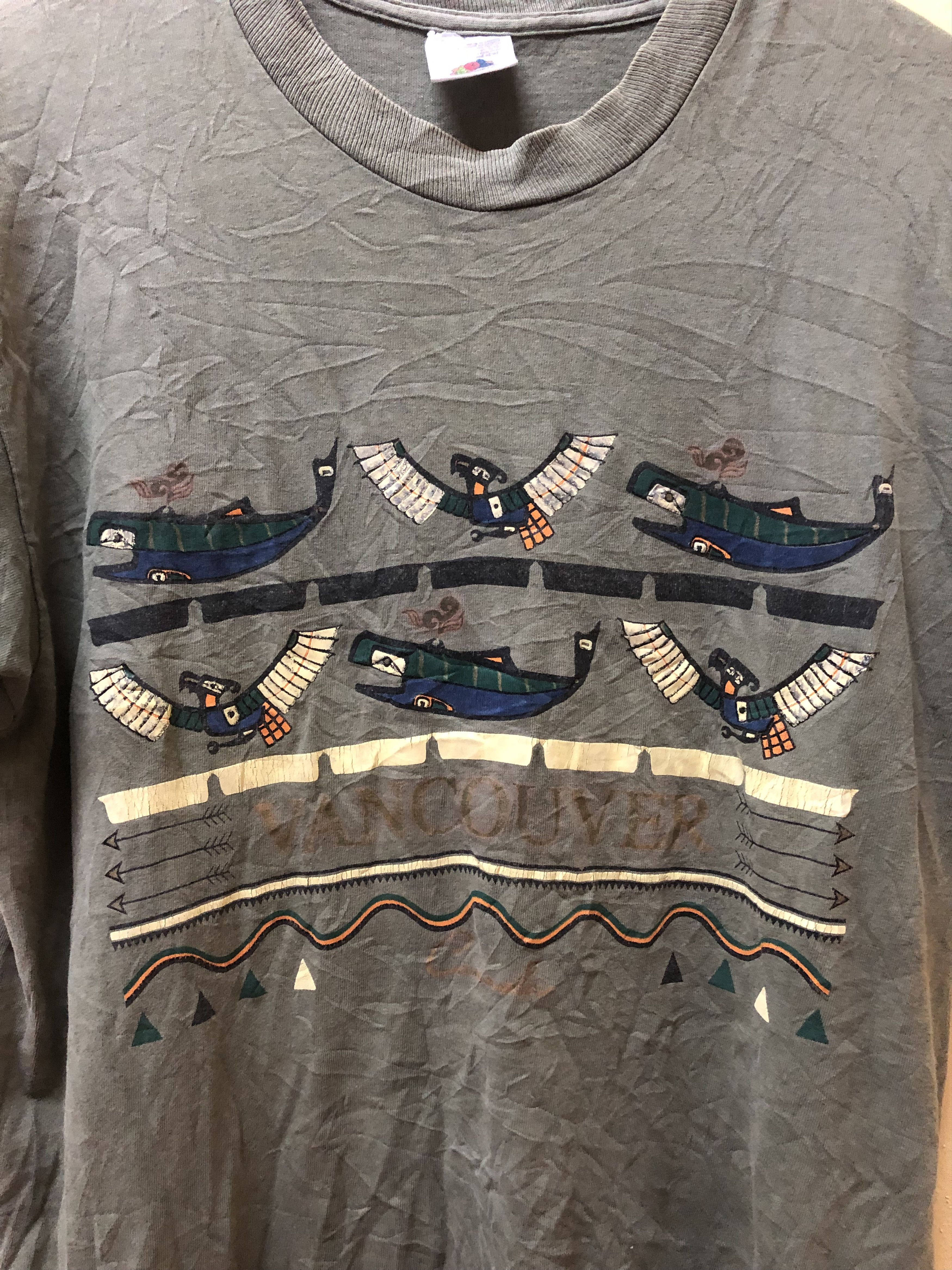Fruit Of The Loom Vintage Vancouver Tshirt Size US L / EU 52-54 / 3 - 2 Thumbnail
