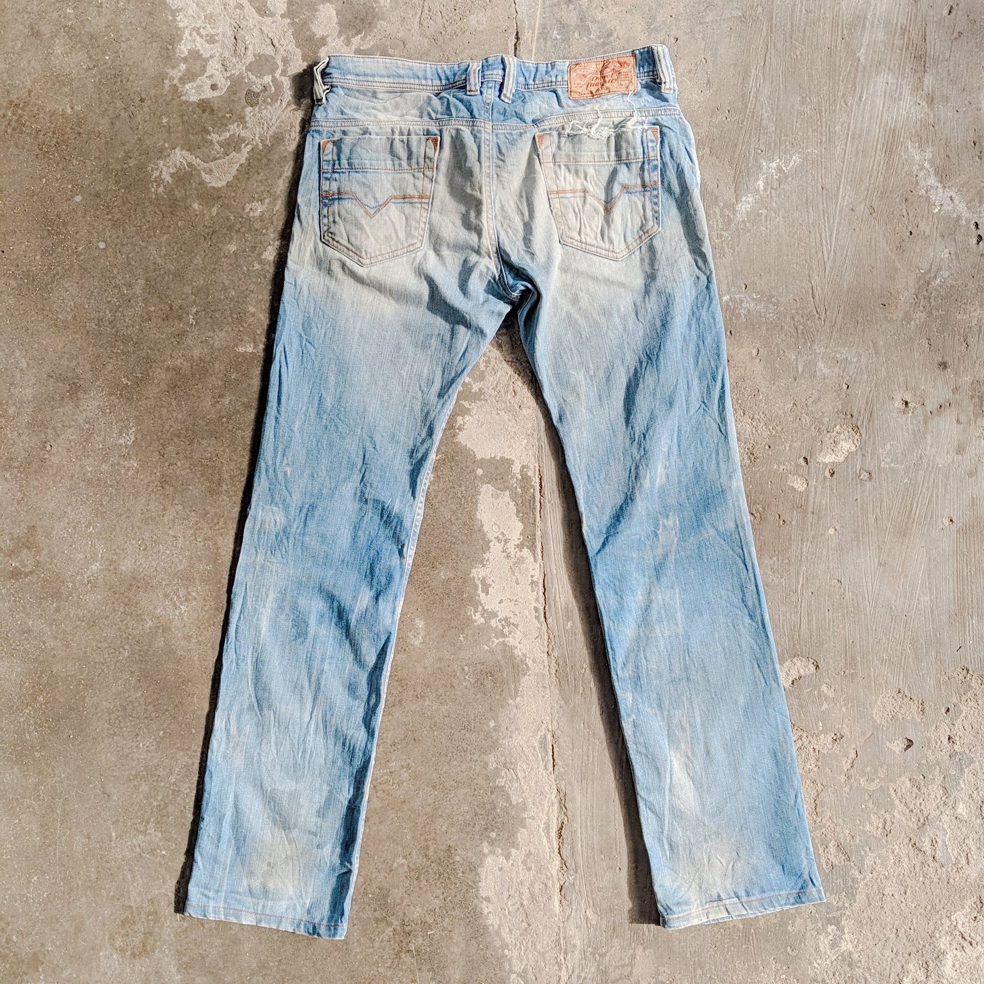 Japanese Brand Rusty🔥Vintage Diesel Distressed Faded Denim Jean Pants Size US 34 / EU 50 - 10 Thumbnail