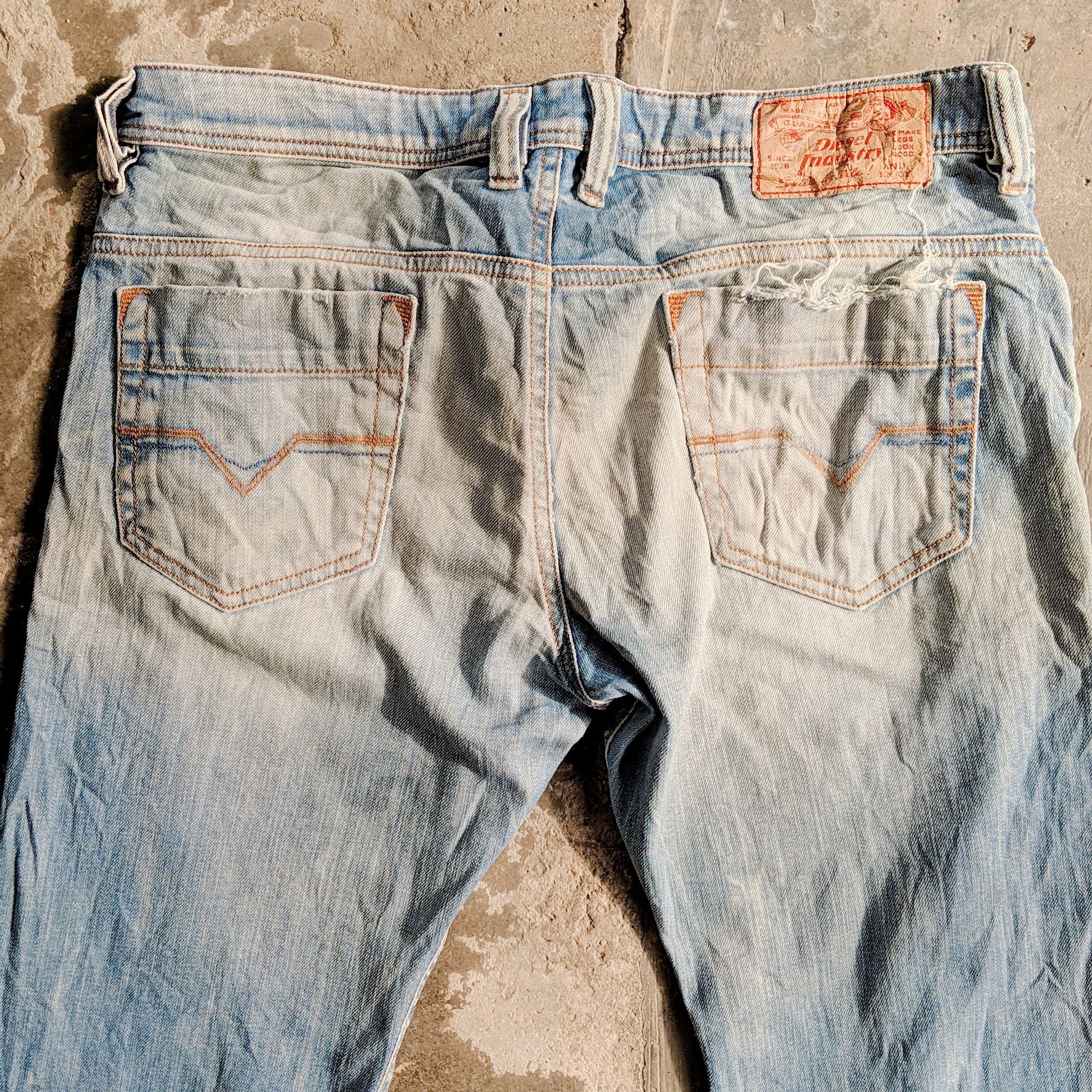 Japanese Brand Rusty🔥Vintage Diesel Distressed Faded Denim Jean Pants Size US 34 / EU 50 - 11 Thumbnail