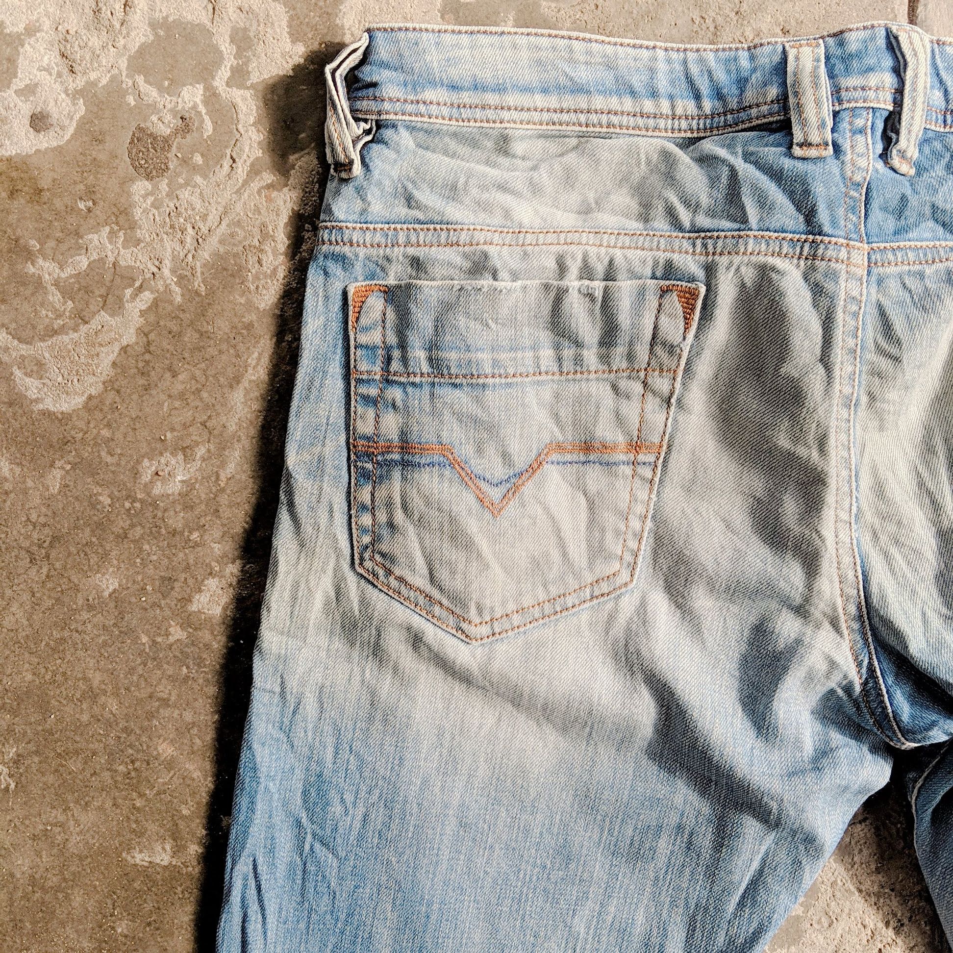 Japanese Brand Rusty🔥Vintage Diesel Distressed Faded Denim Jean Pants Size US 34 / EU 50 - 12 Thumbnail