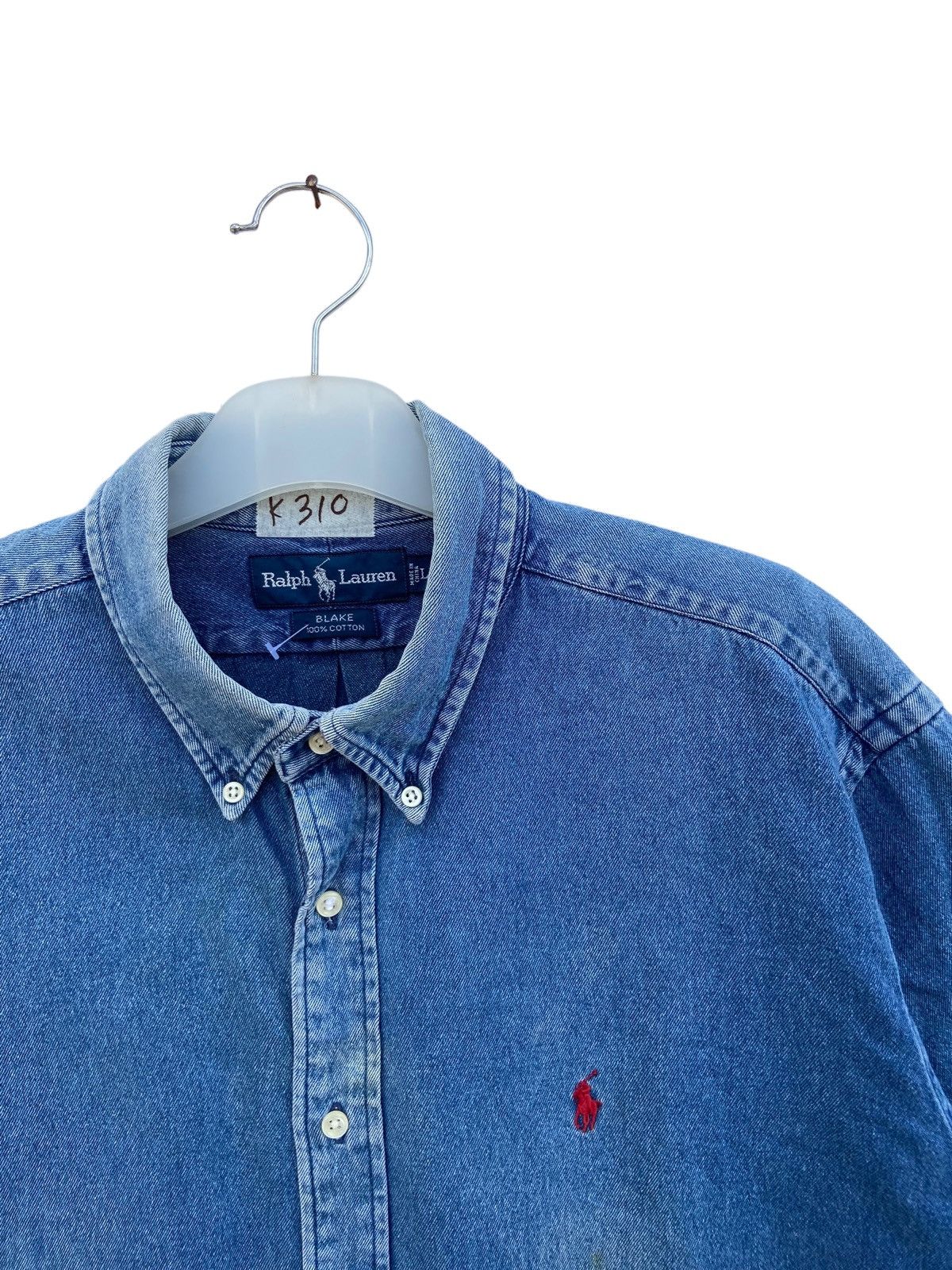 Polo Ralph Lauren Vintage Polo Ralph Lauren Blake Denim Shirt Size US XL / EU 56 / 4 - 3 Thumbnail