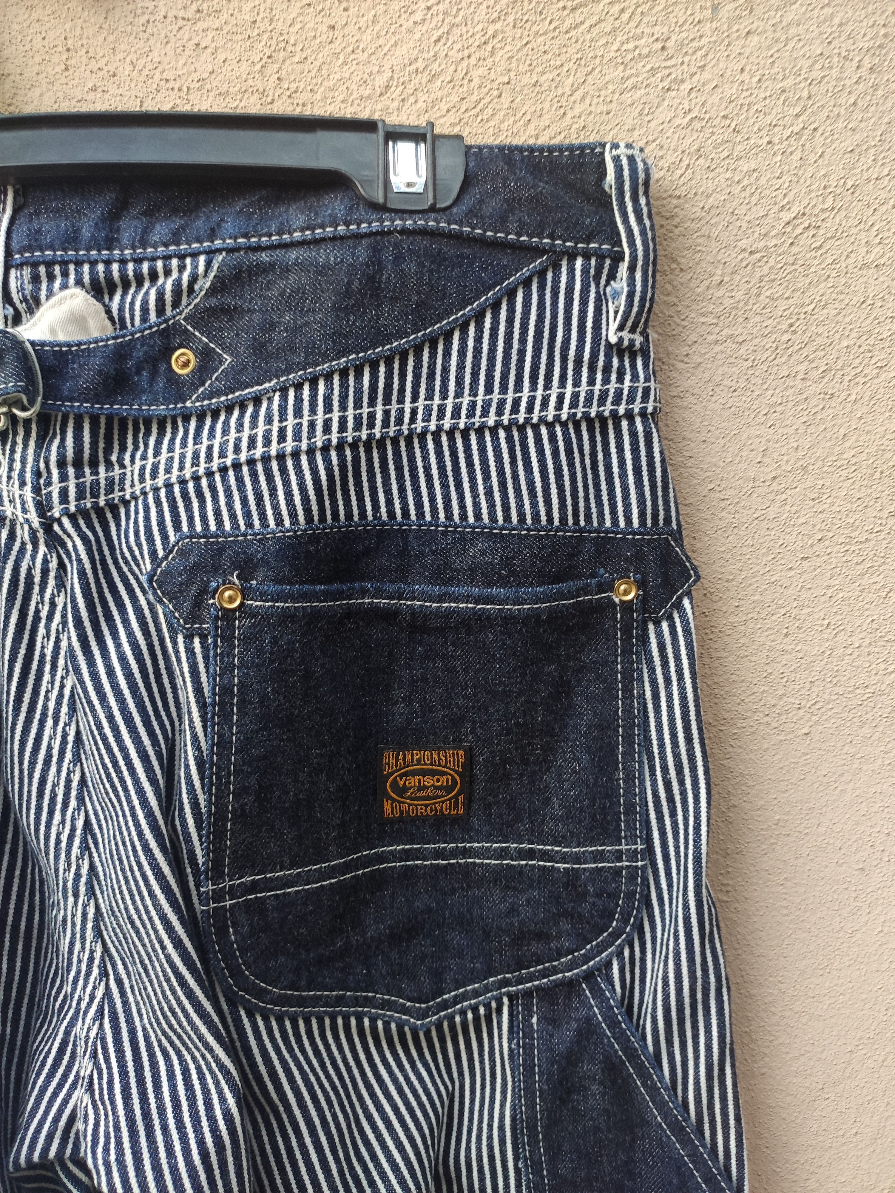 Vanson Leathers Vintage Vanson Leathers Hickory pants wabash workwear Size US 32 / EU 48 - 7 Thumbnail