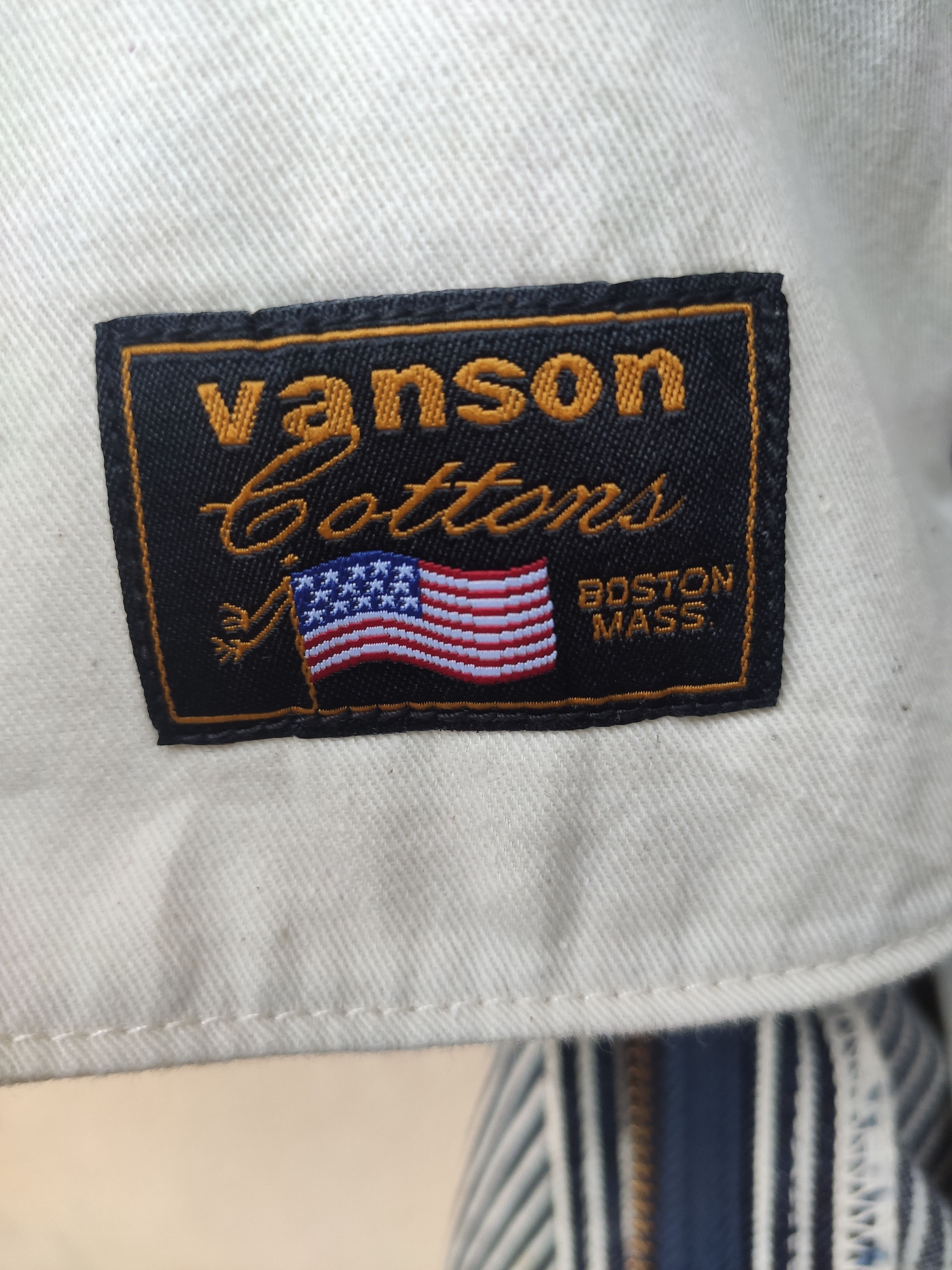 Vanson Leathers Vintage Vanson Leathers Hickory pants wabash workwear Size US 32 / EU 48 - 16 Thumbnail