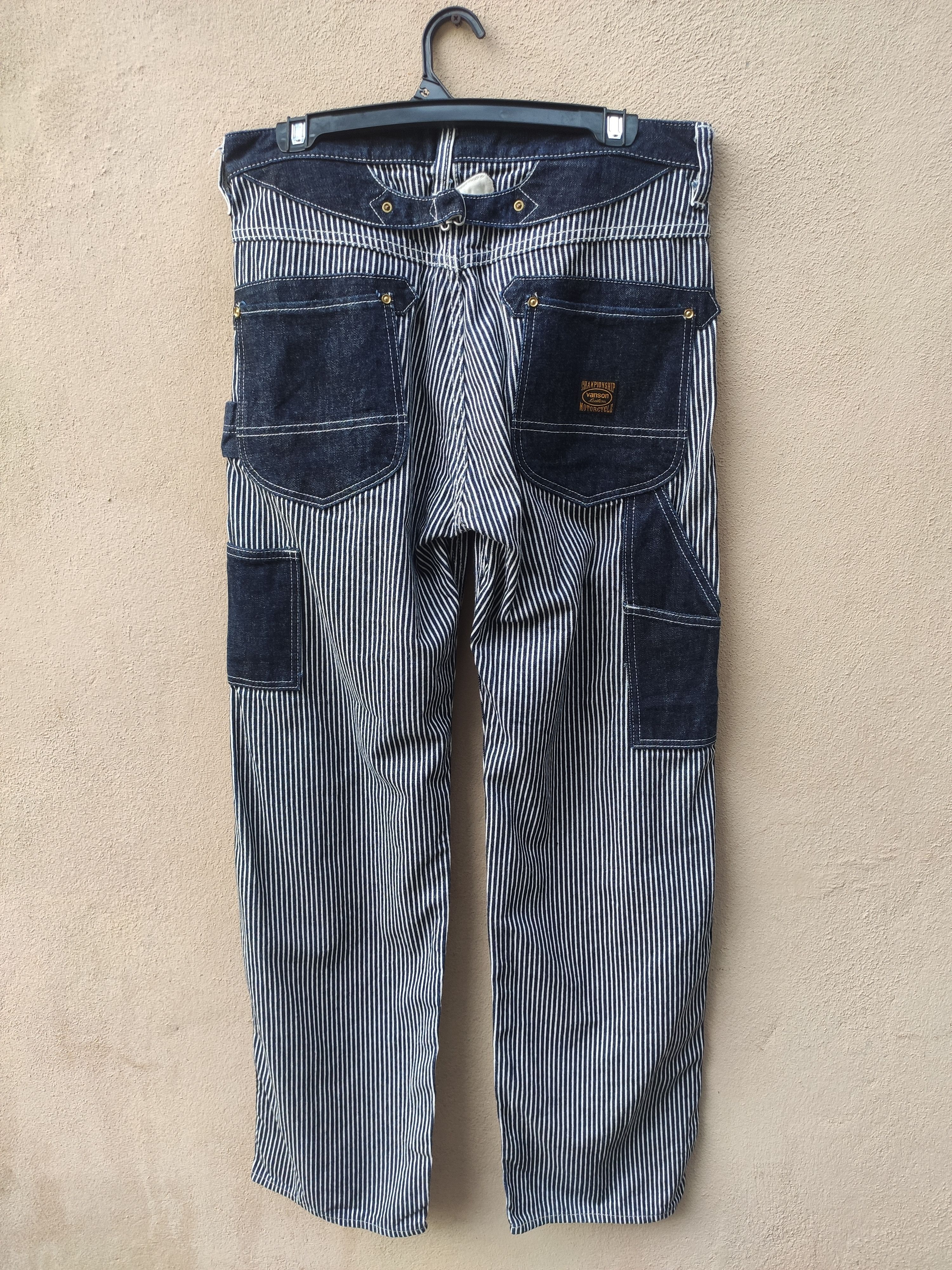 Vanson Leathers Vintage Vanson Leathers Hickory pants wabash workwear Size US 32 / EU 48 - 1 Thumbnail