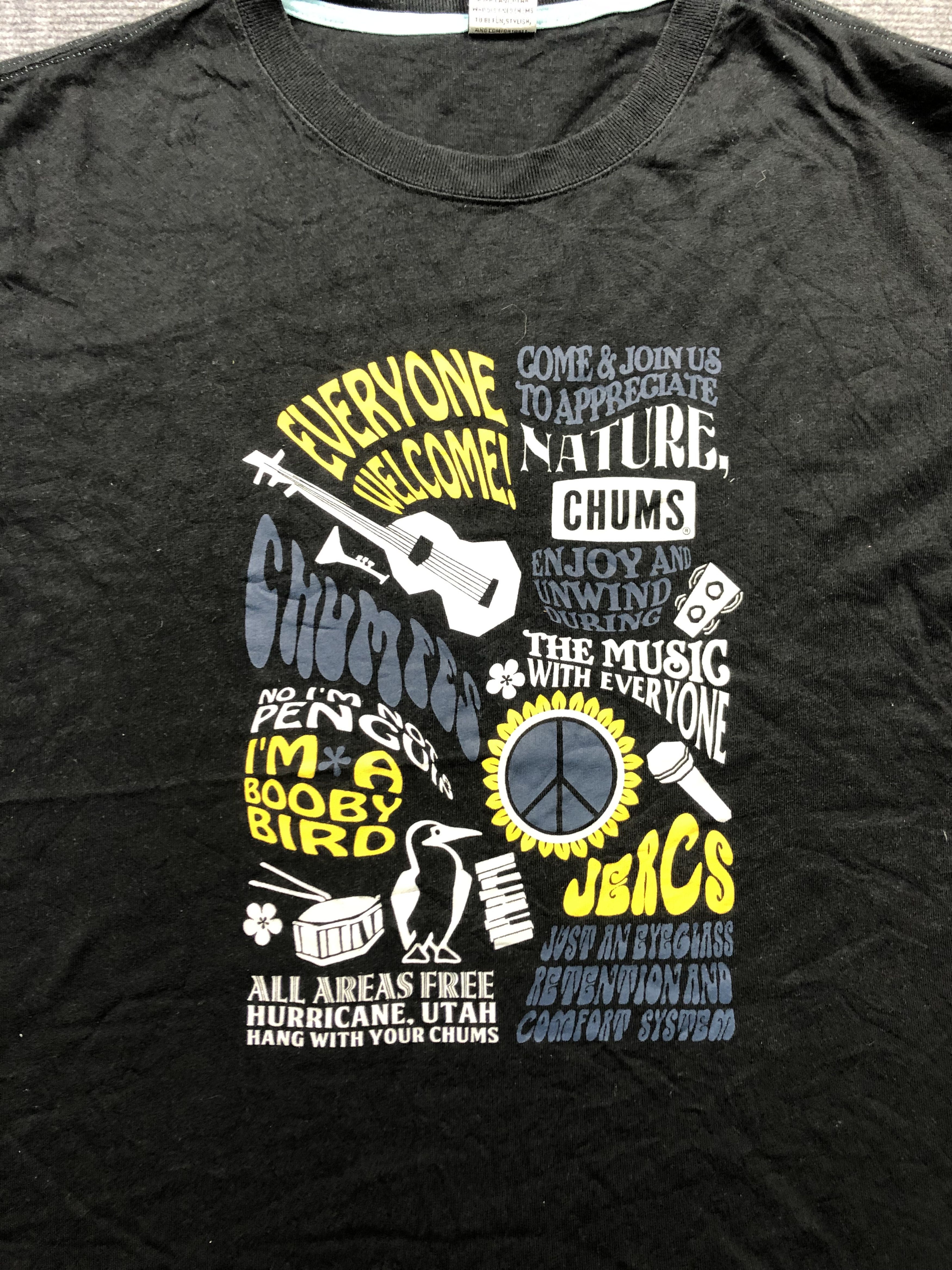 Chums Chums Black Tshirt Size US L / EU 52-54 / 3 - 2 Thumbnail