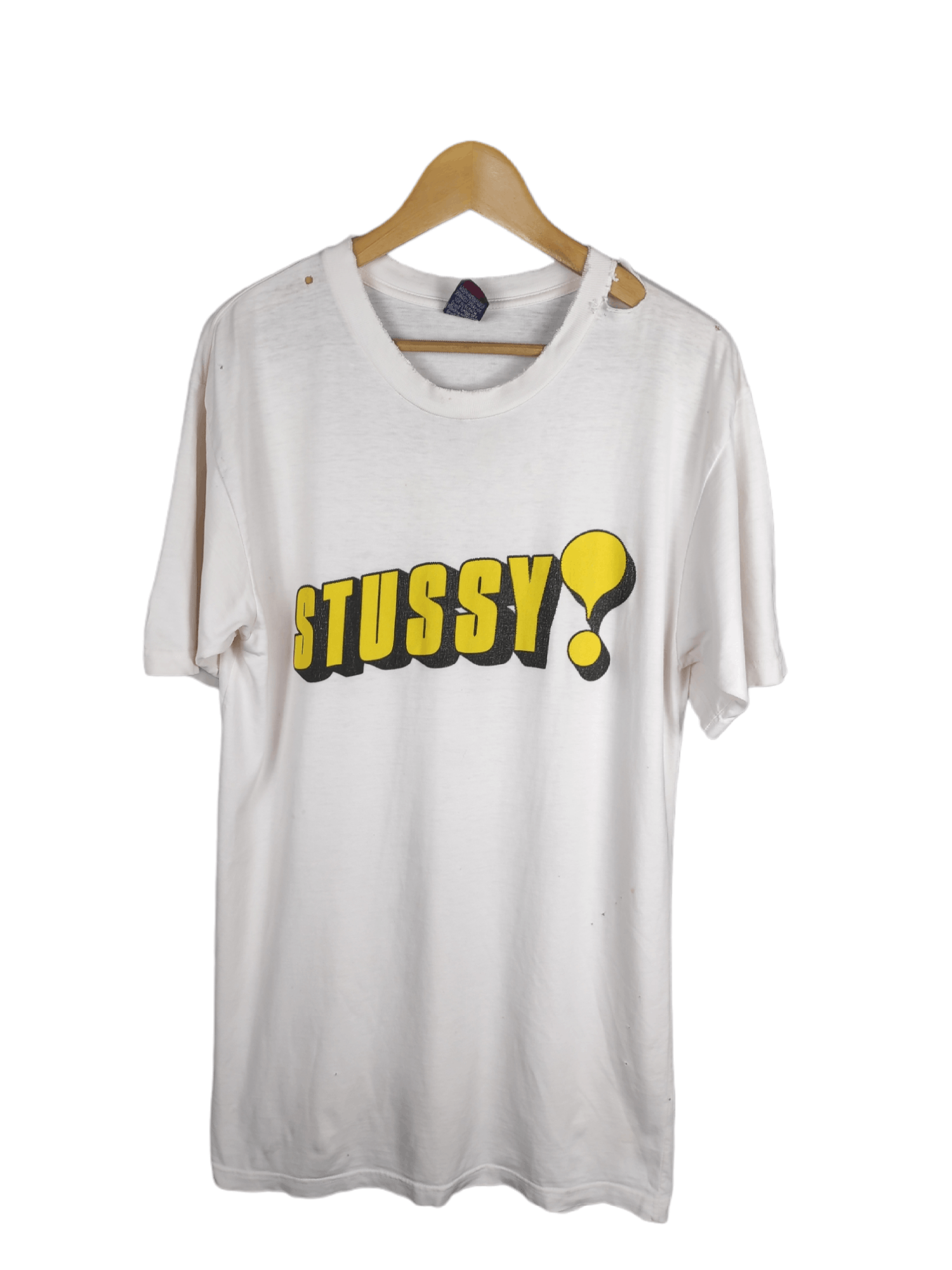 Vintage Stussy International USA Made Distress T-Shirt