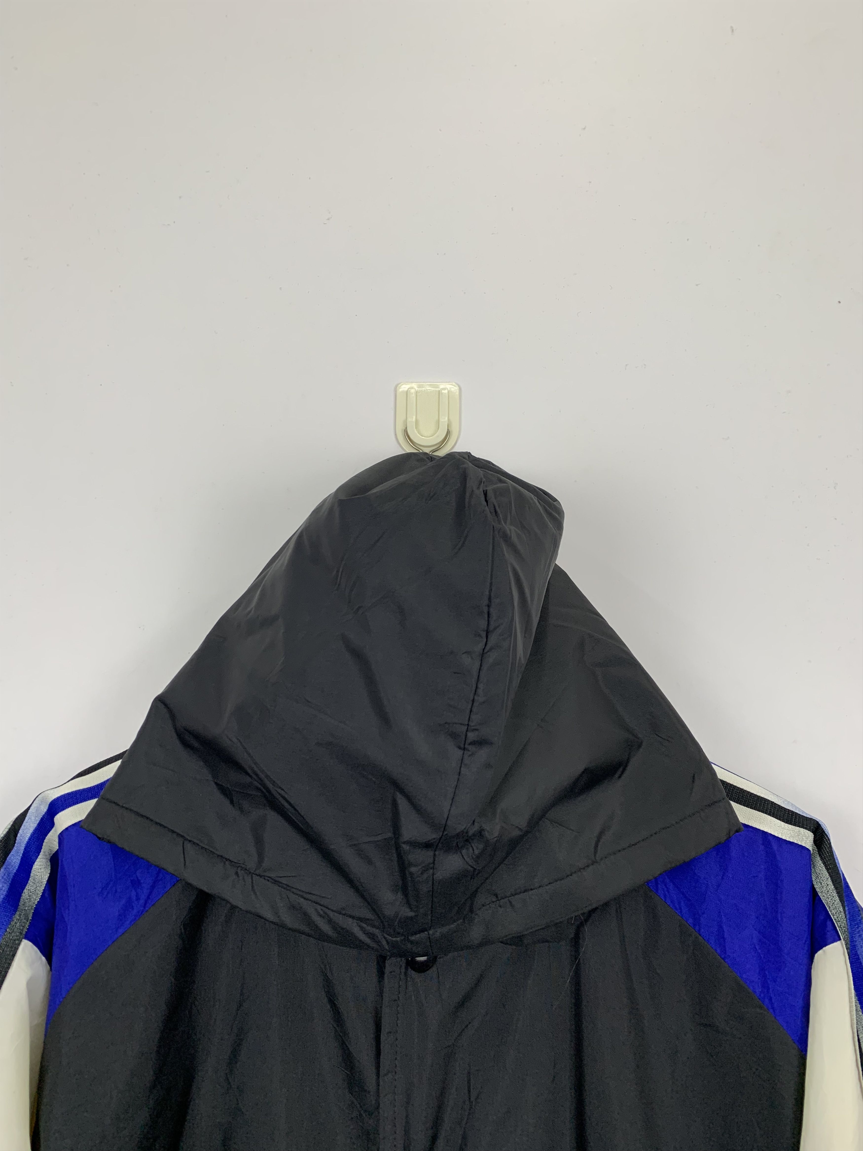 Adidas × Vintage Vintage 90s Adidas Long Hoodie Jacket Size US L / EU 52-54 / 3 - 7 Thumbnail