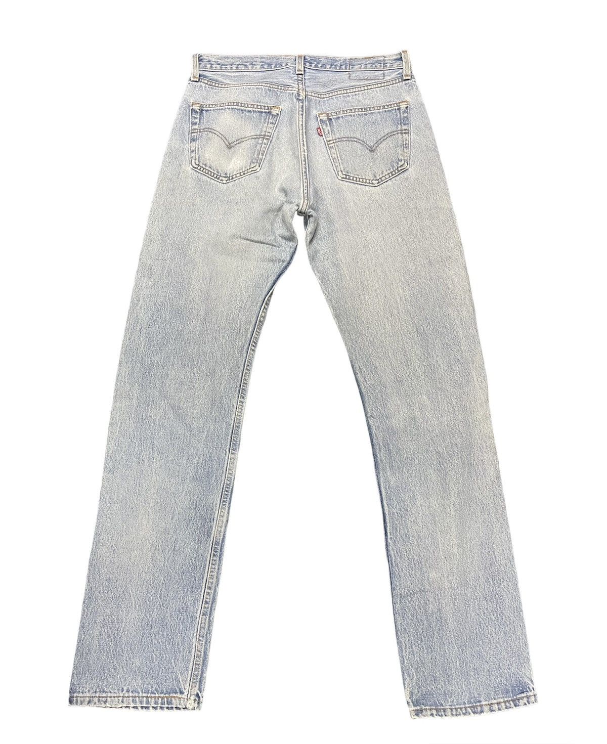 Levi's Vtg 90s Levis 501 distressed jeans button 524 non selvedge Size US 32 / EU 48 - 2 Thumbnail