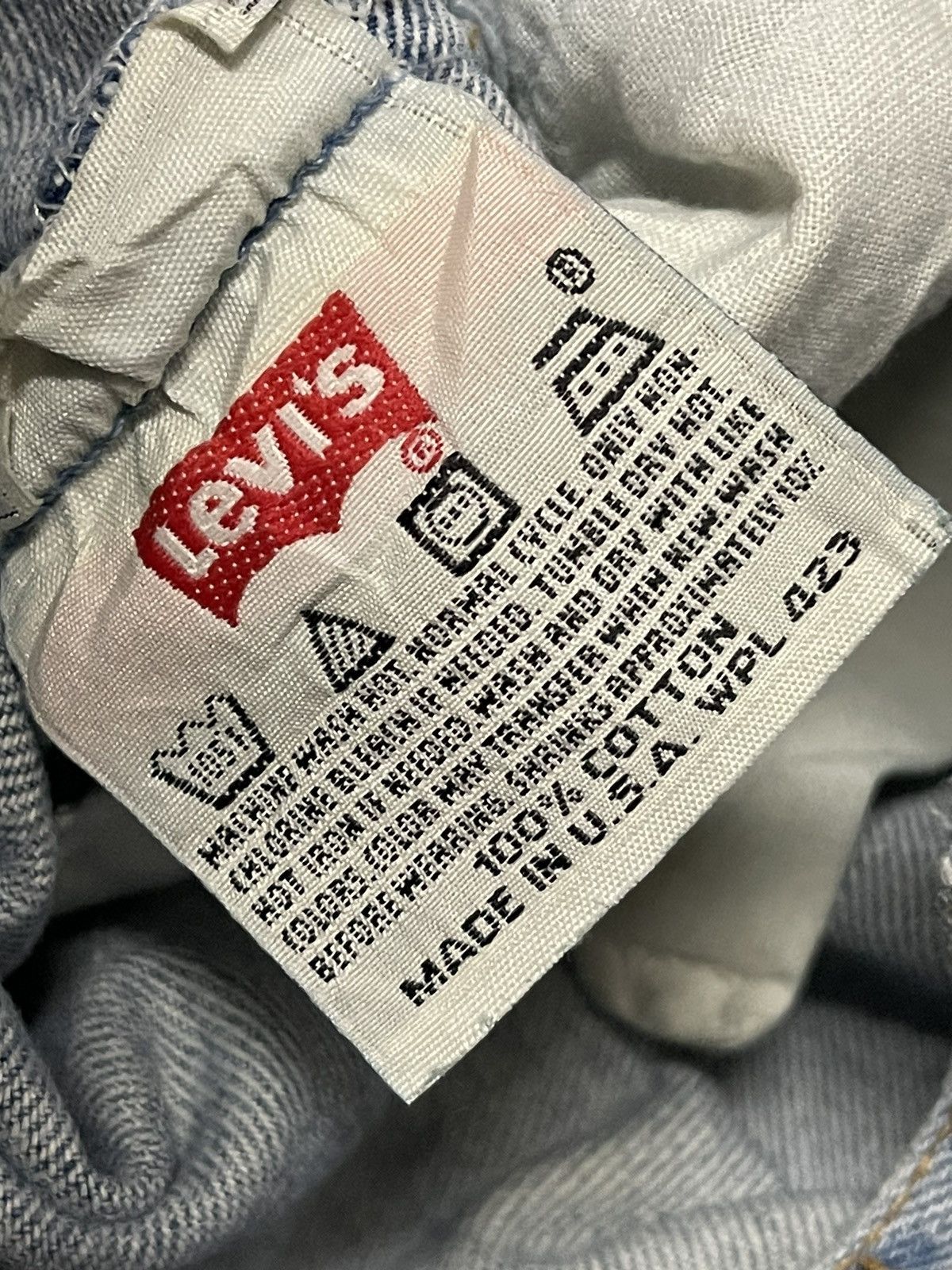Levi's Vtg 90s Levis 501 distressed jeans button 524 non selvedge Size US 32 / EU 48 - 6 Thumbnail
