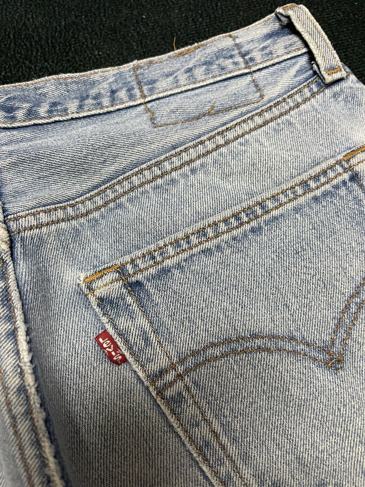Levi's Vtg 90s Levis 501 distressed jeans button 524 non selvedge Size US 32 / EU 48 - 4 Thumbnail