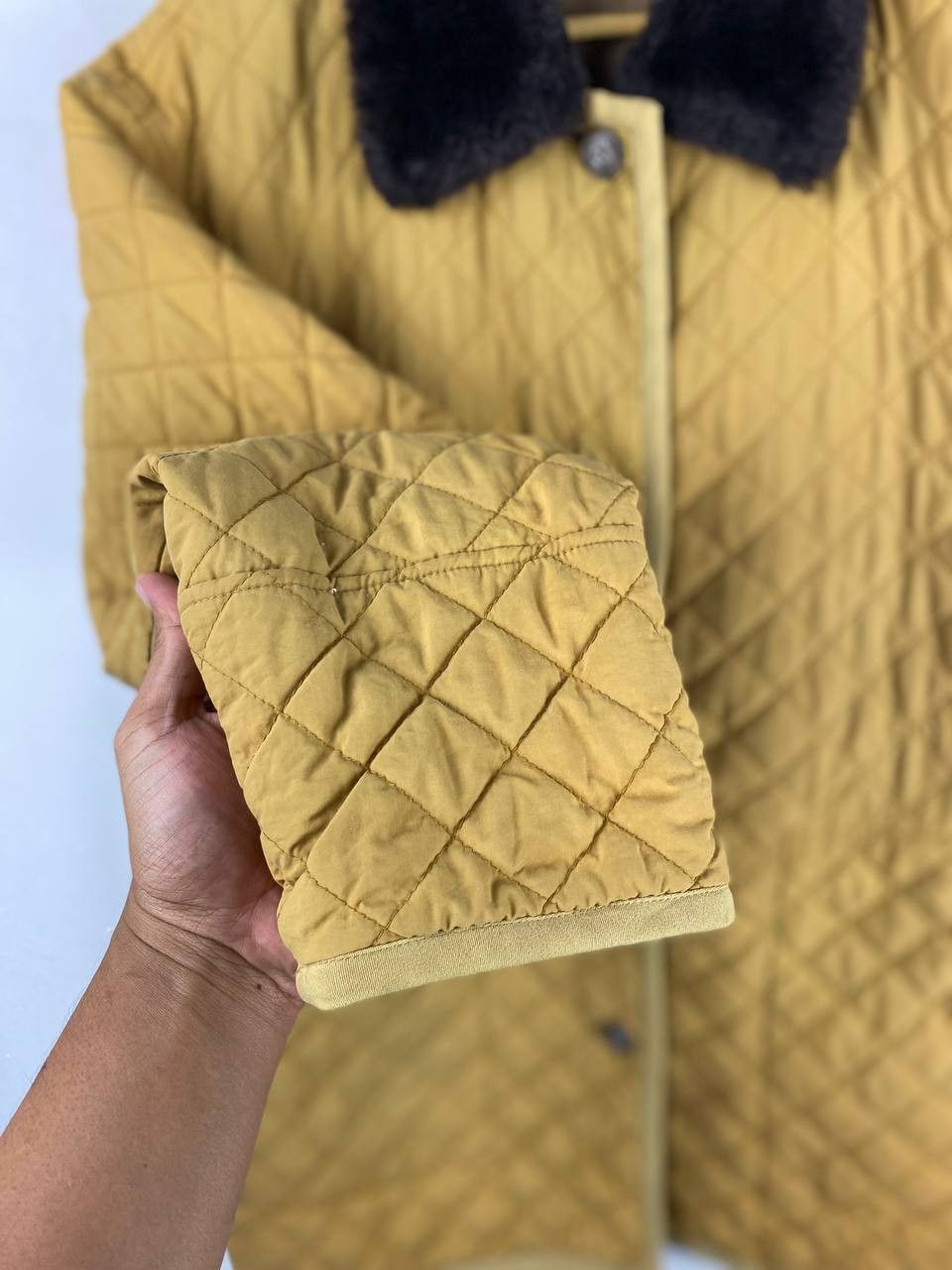 Japanese Brand le confort japanese brands quilted jacket fur collar Size US L / EU 52-54 / 3 - 4 Thumbnail