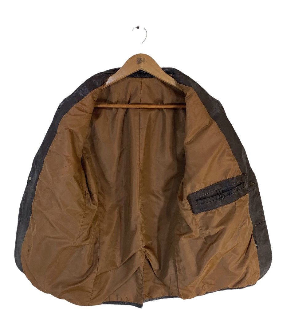 Leather Japanese Brand Pure Leather Blazer Coat Very Nice Design Size US M / EU 48-50 / 2 - 3 Thumbnail