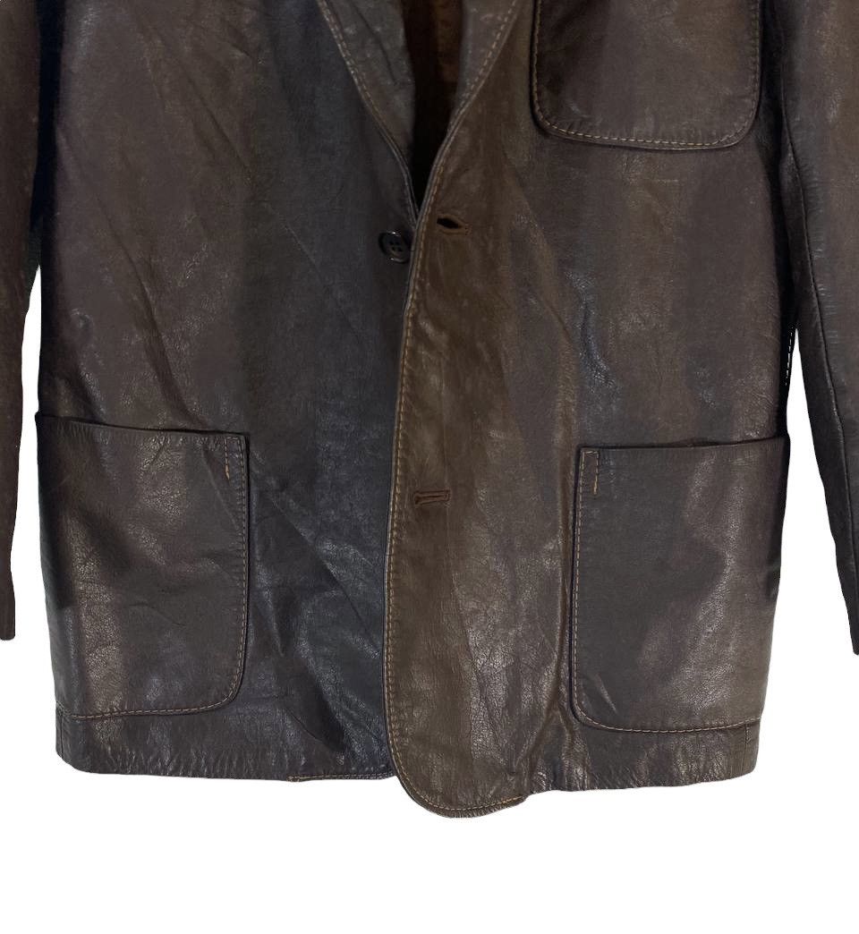 Leather Japanese Brand Pure Leather Blazer Coat Very Nice Design Size US M / EU 48-50 / 2 - 5 Thumbnail