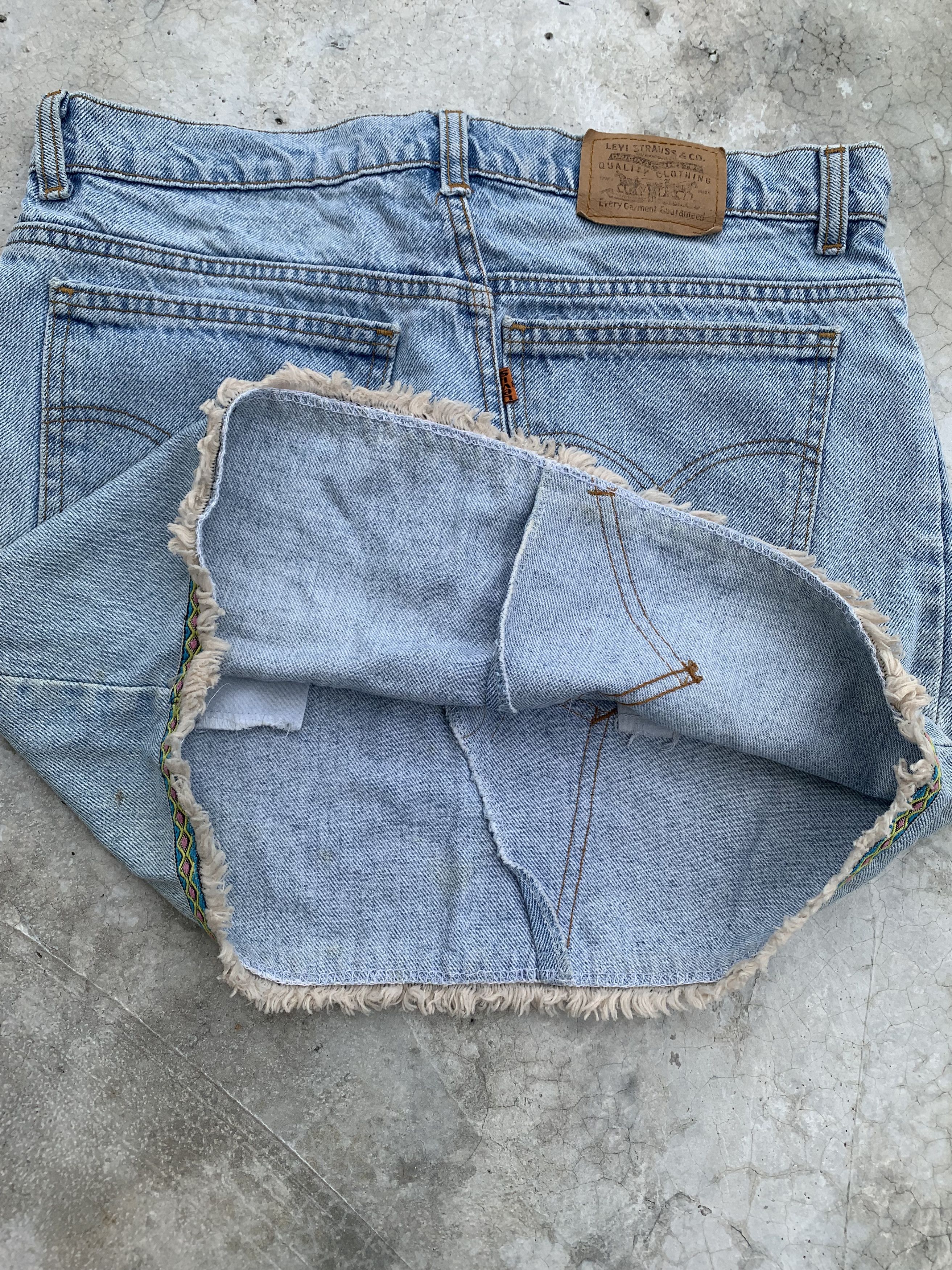 Levi's Vintage Levis Orange Tab Denim Skirt Size 33" - 9 Thumbnail