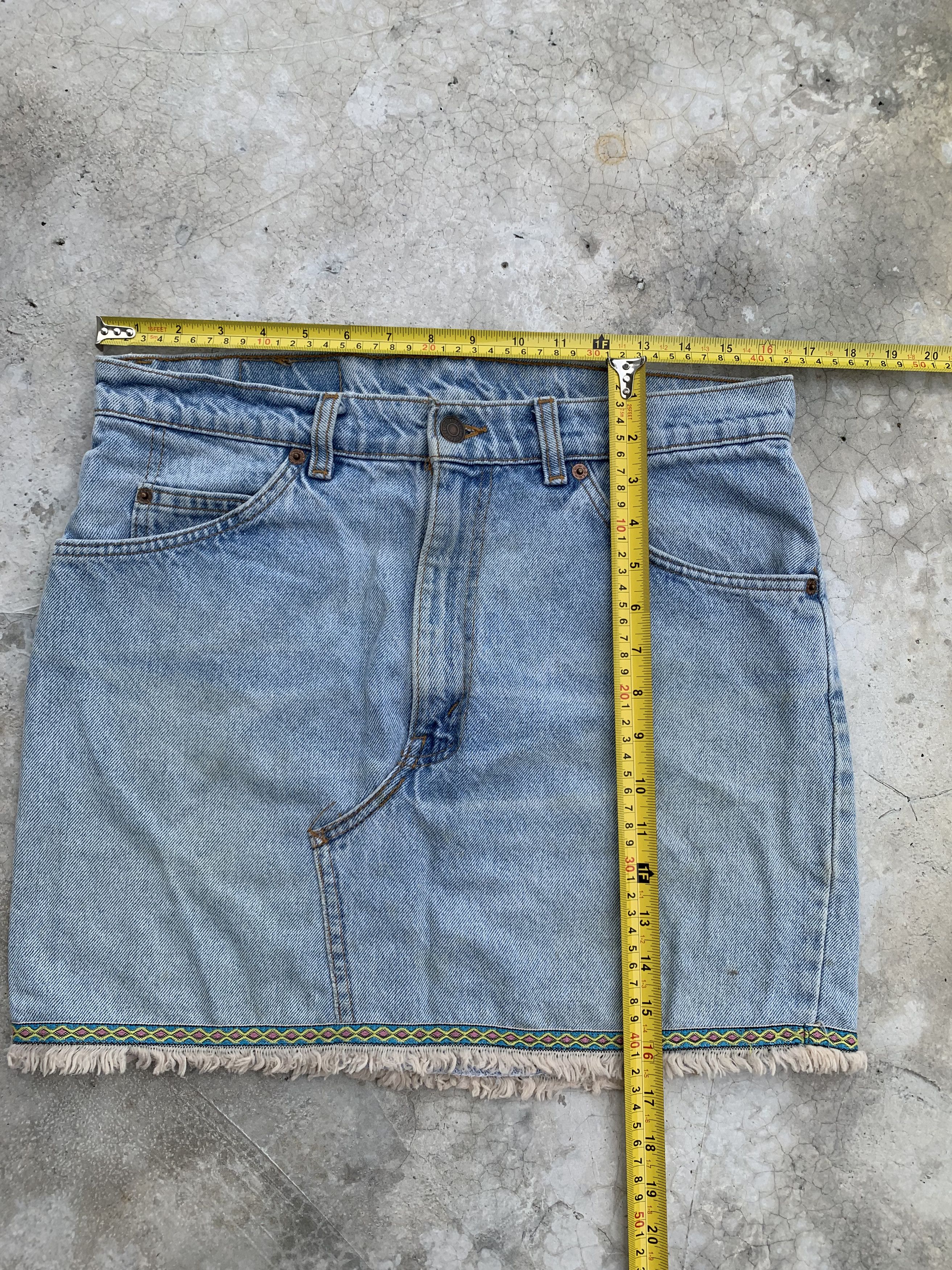 Levi's Vintage Levis Orange Tab Denim Skirt Size 33" - 5 Thumbnail