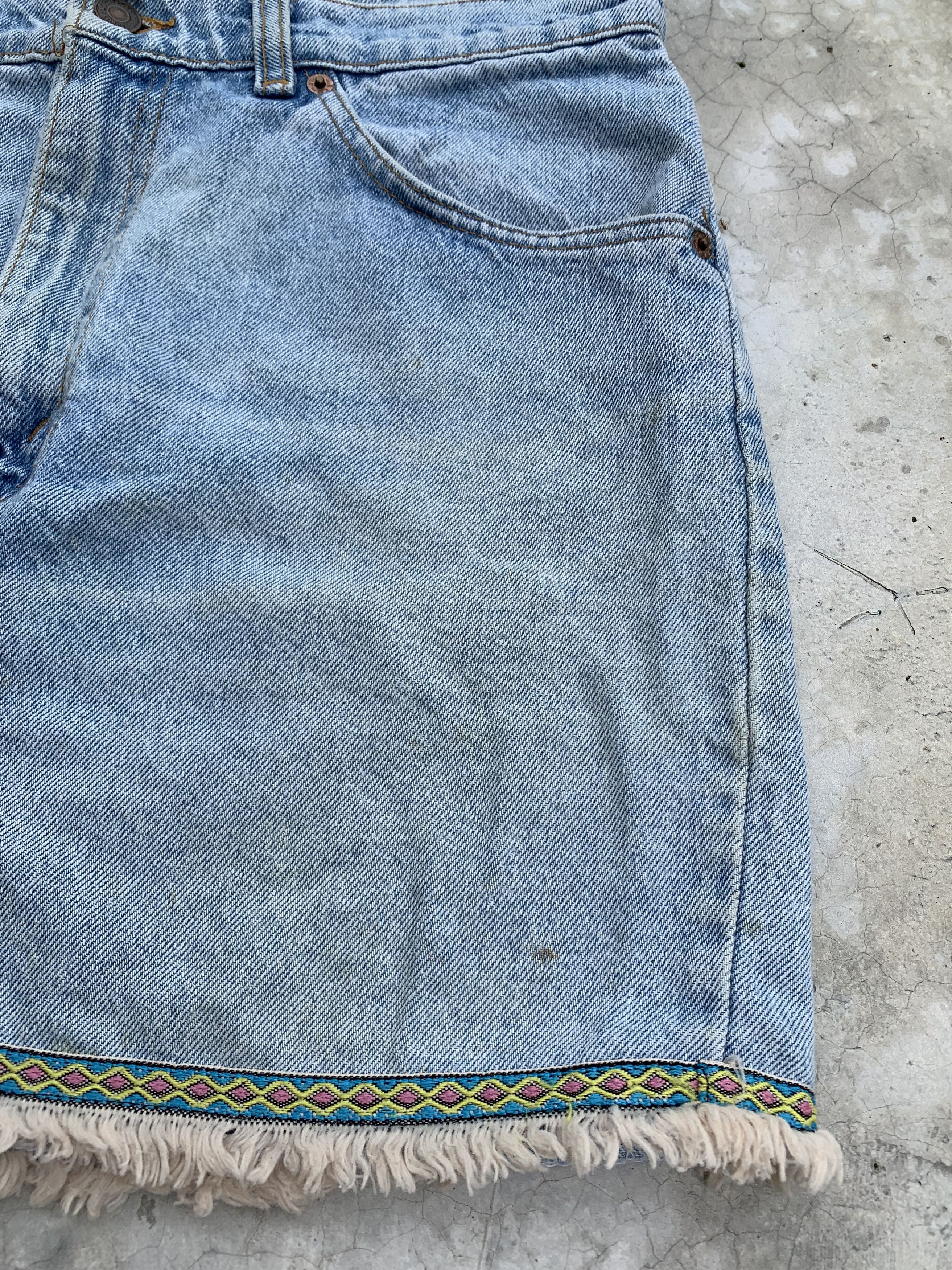 Levi's Vintage Levis Orange Tab Denim Skirt Size 33" - 3 Thumbnail