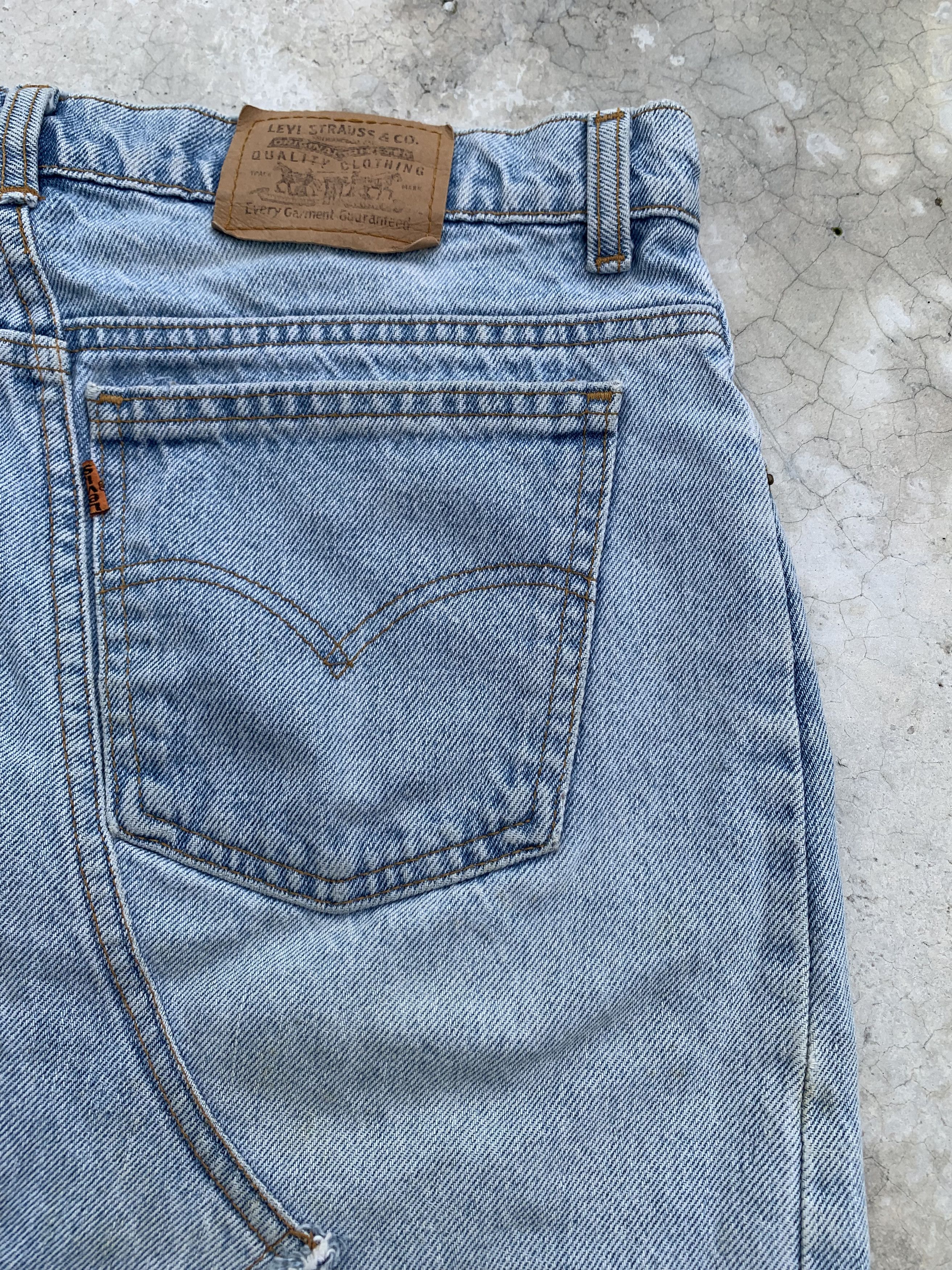 Levi's Vintage Levis Orange Tab Denim Skirt Size 33" - 7 Thumbnail