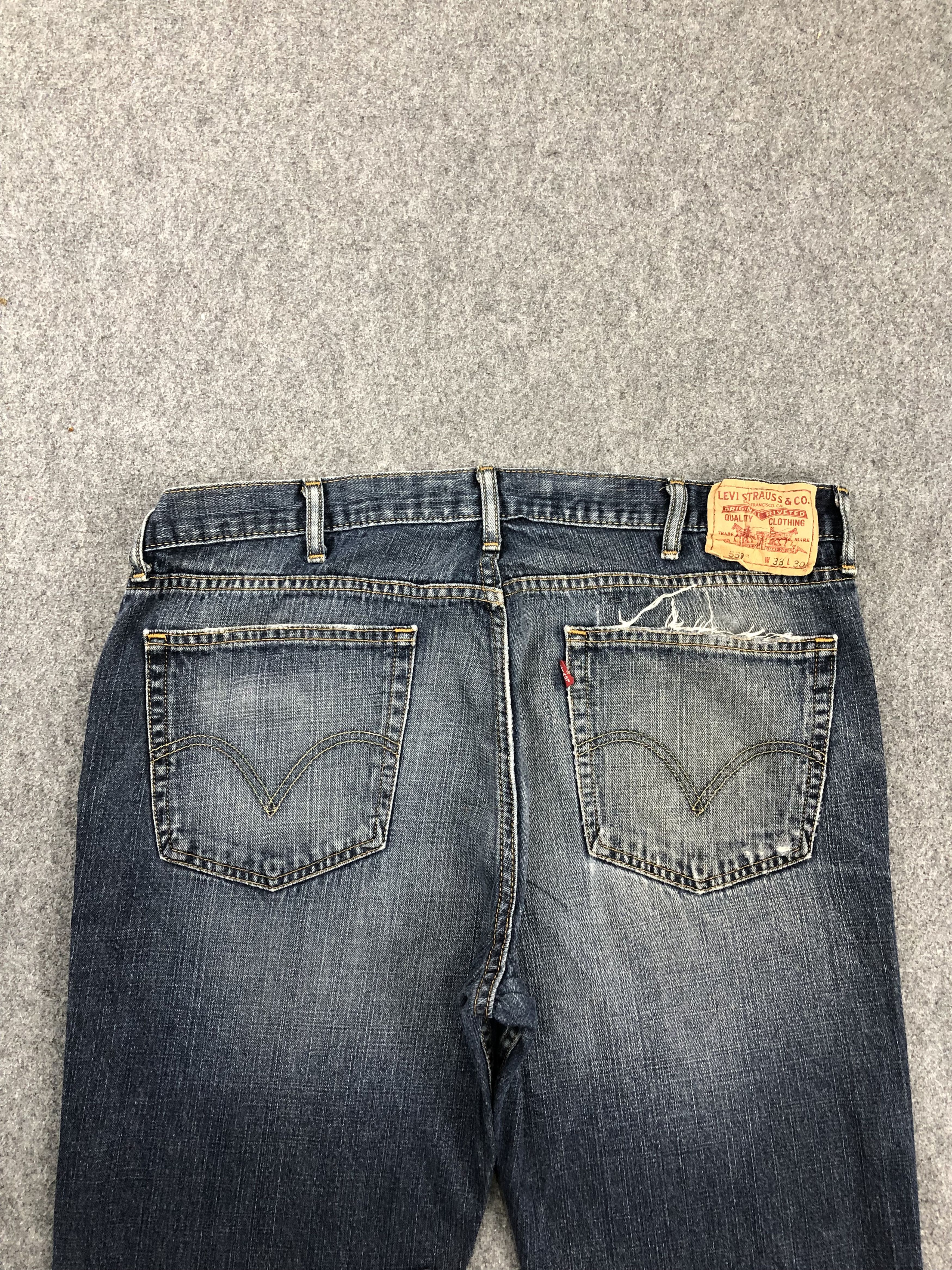 Levi's × Vintage Vintage Levis 559 Faded Blue Jeans Size US 39 - 4 Thumbnail