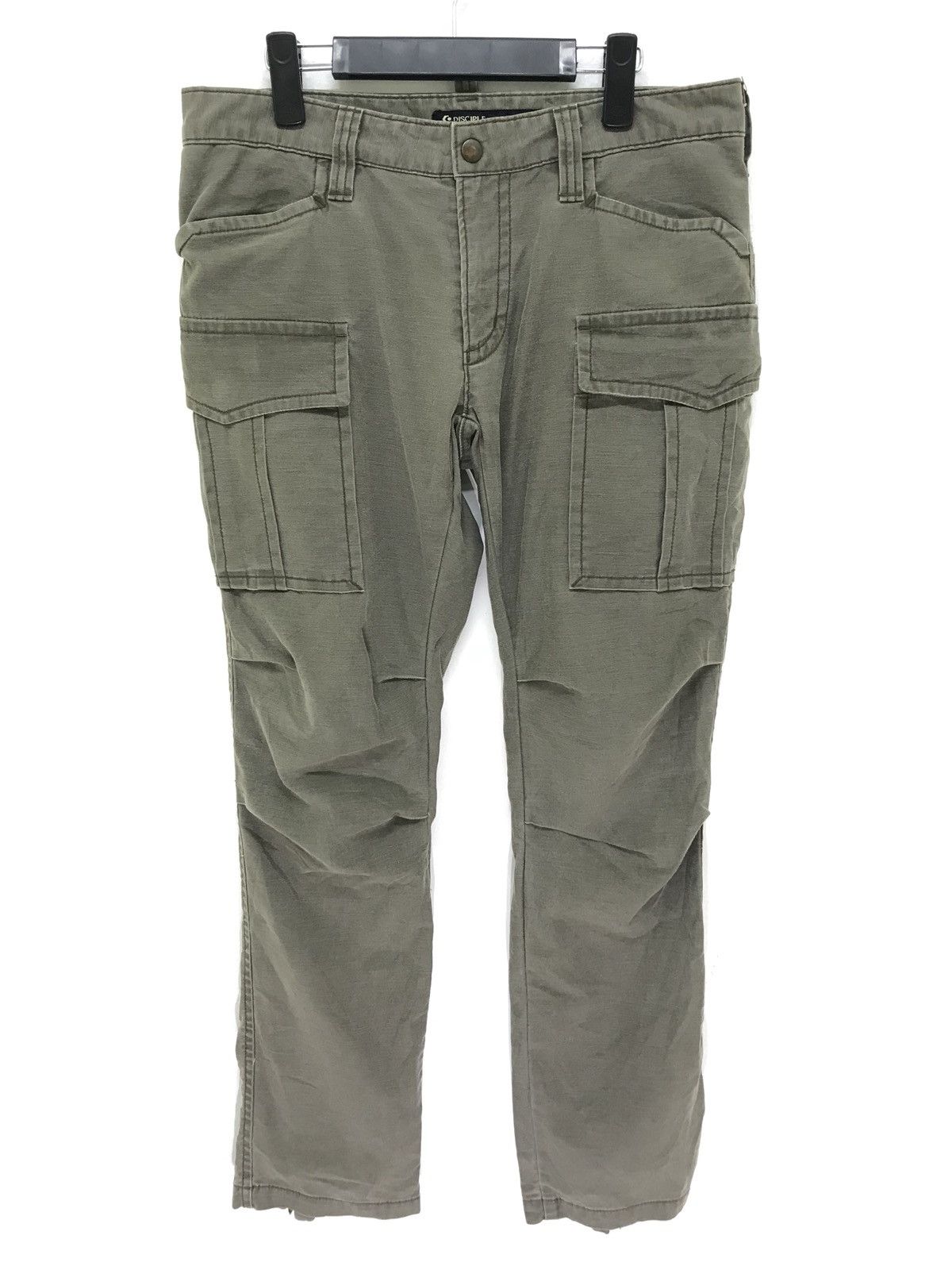 Japanese Brand Disciple Motorcyclist Cargo Slim Pant Elastic Size US 33 - 2 Thumbnail
