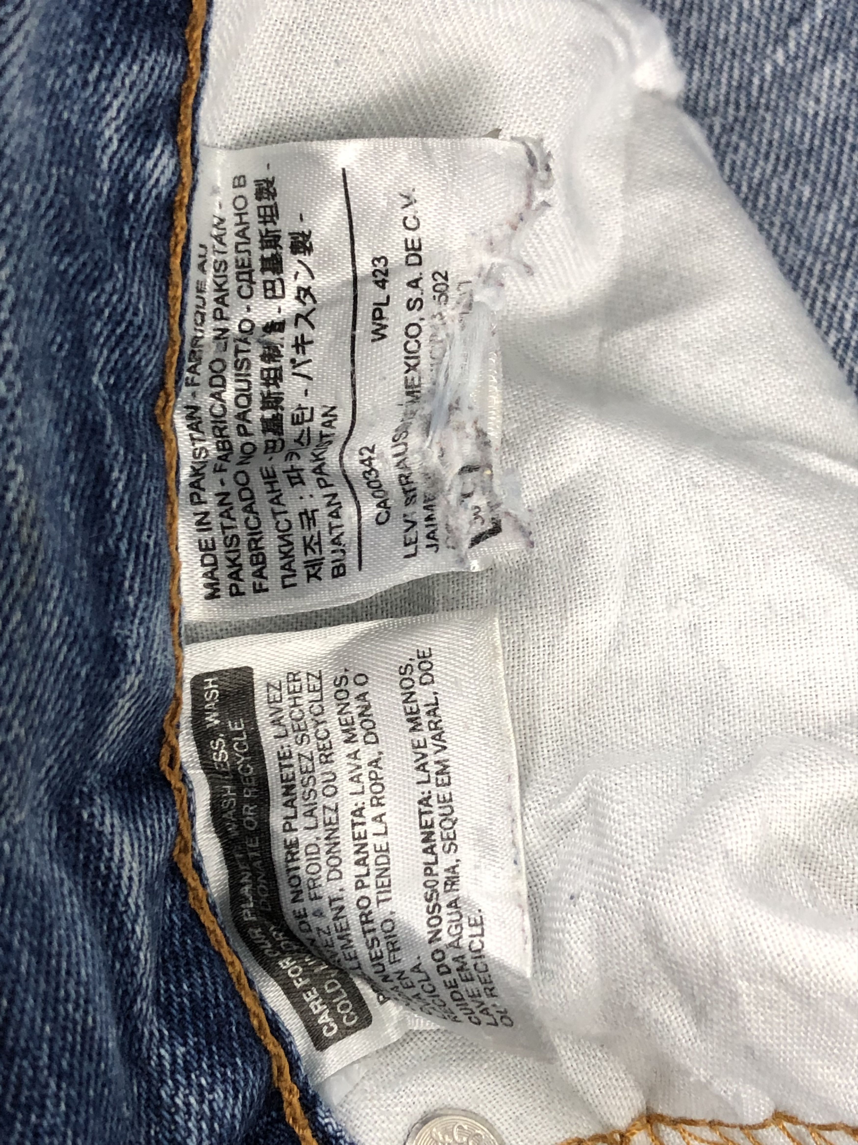 Levi's × Vintage Vintage Levis 505 Faded Blue Dirty Jeans Size US 34 / EU 50 - 5 Thumbnail