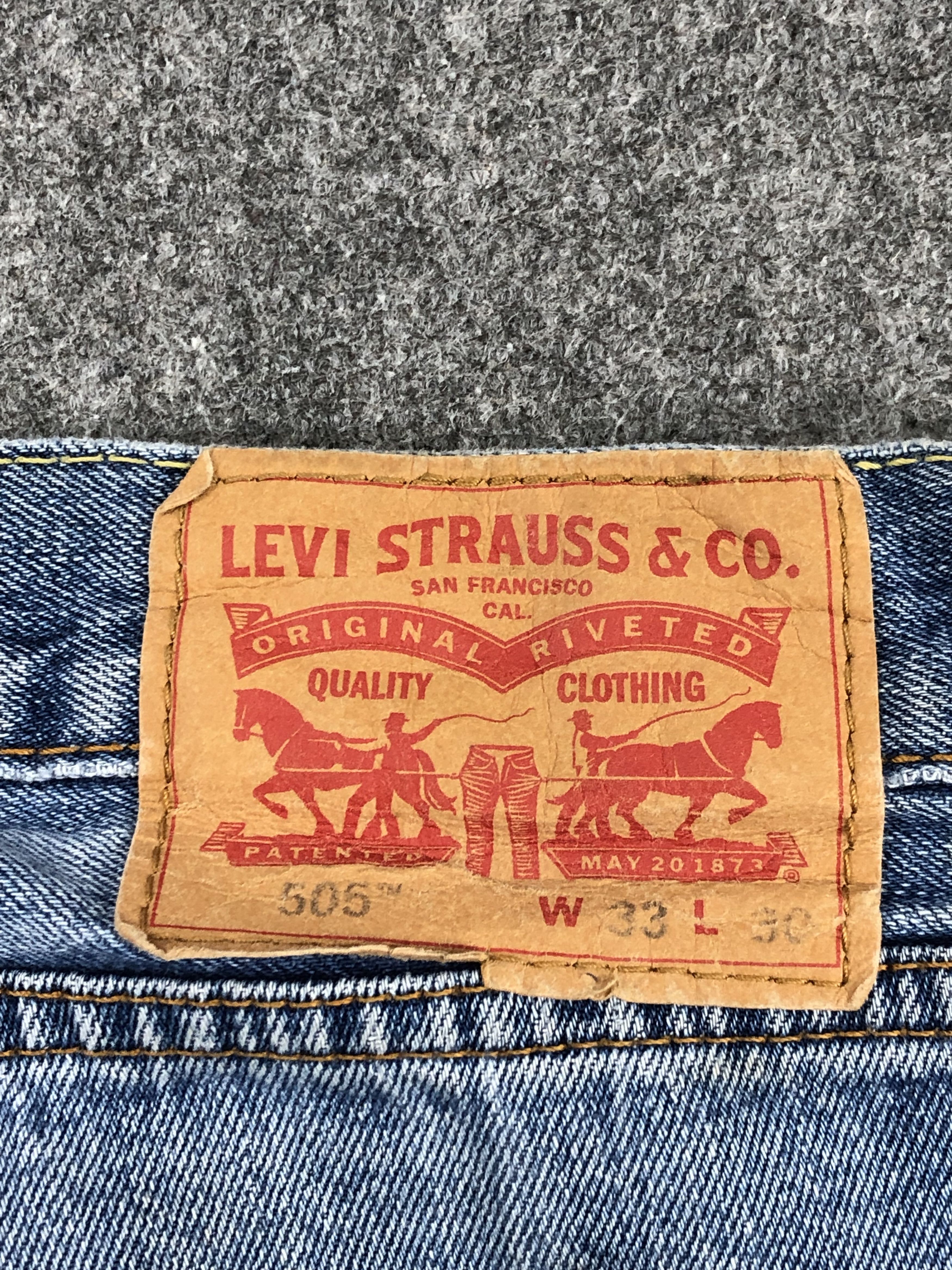 Levi's × Vintage Vintage Levis 505 Faded Blue Dirty Jeans Size US 34 / EU 50 - 4 Thumbnail