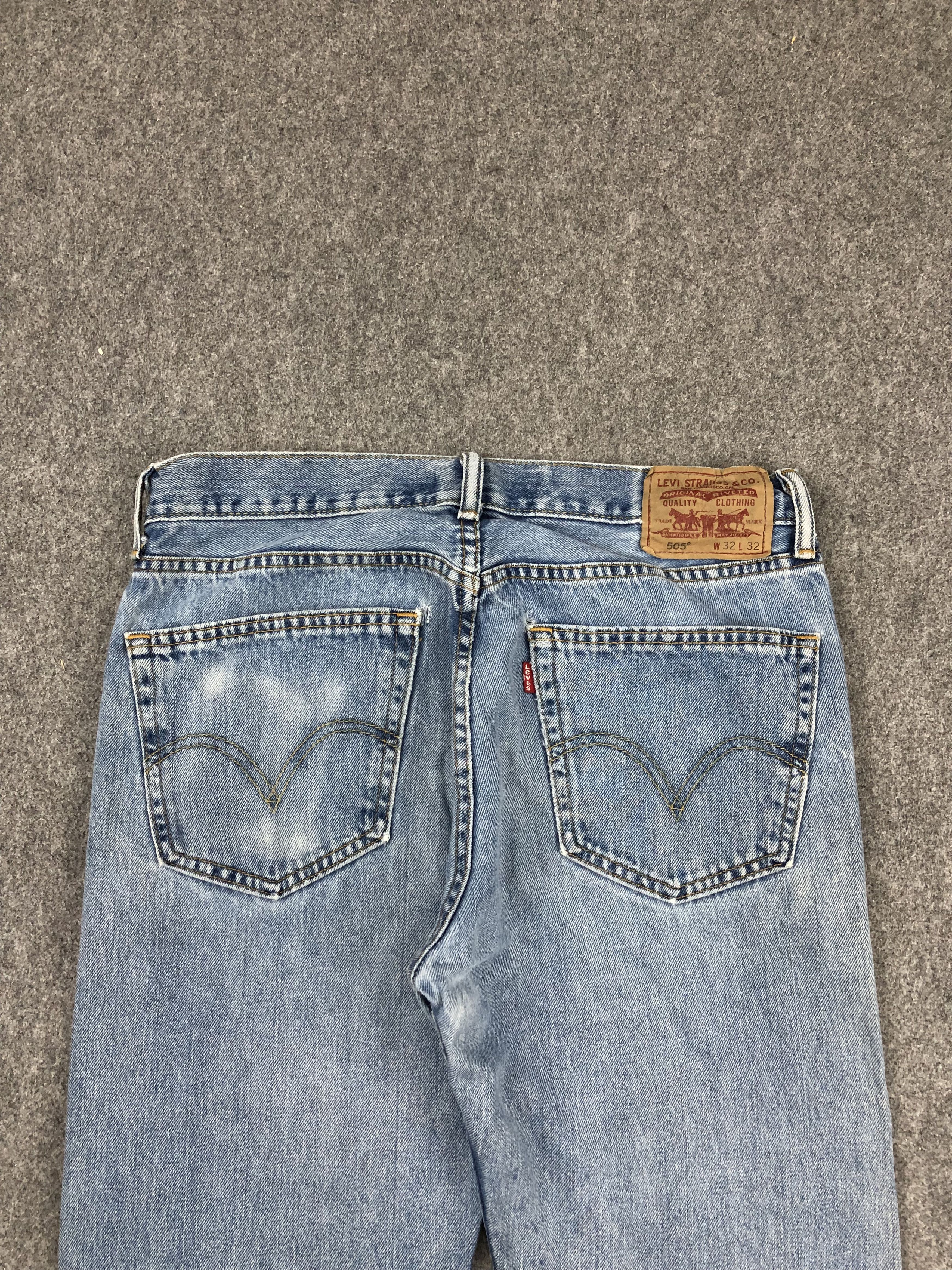 Levi's Vintage Levis 550 Faded Blue Jeans DP1374 Size US 32 / EU 48 - 4 Thumbnail