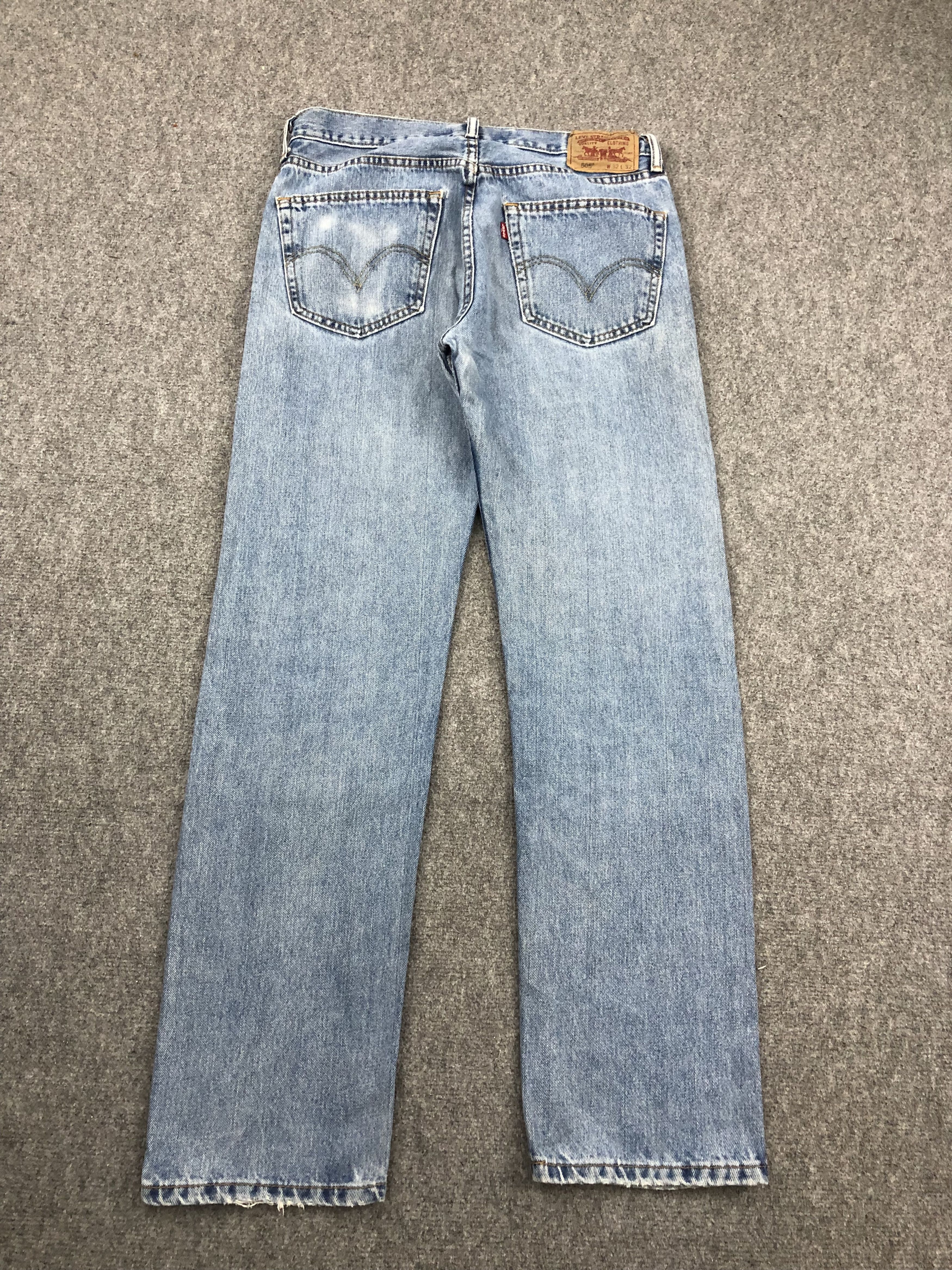 Levi's Vintage Levis 550 Faded Blue Jeans DP1374 Size US 32 / EU 48 - 3 Thumbnail