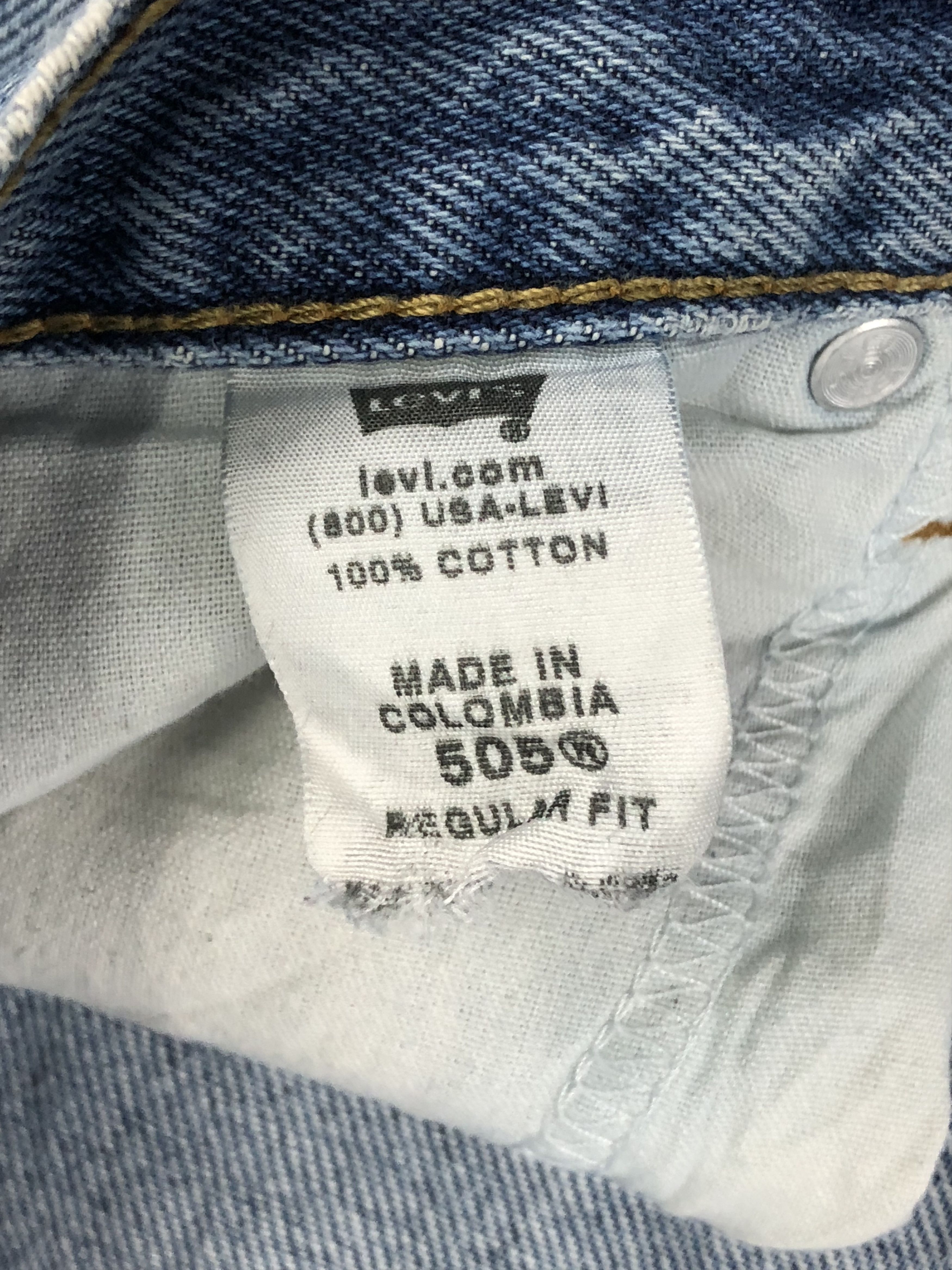 Levi's Vintage Levis 505 Faded Blue Jeans DP1375 Size US 31 - 6 Thumbnail