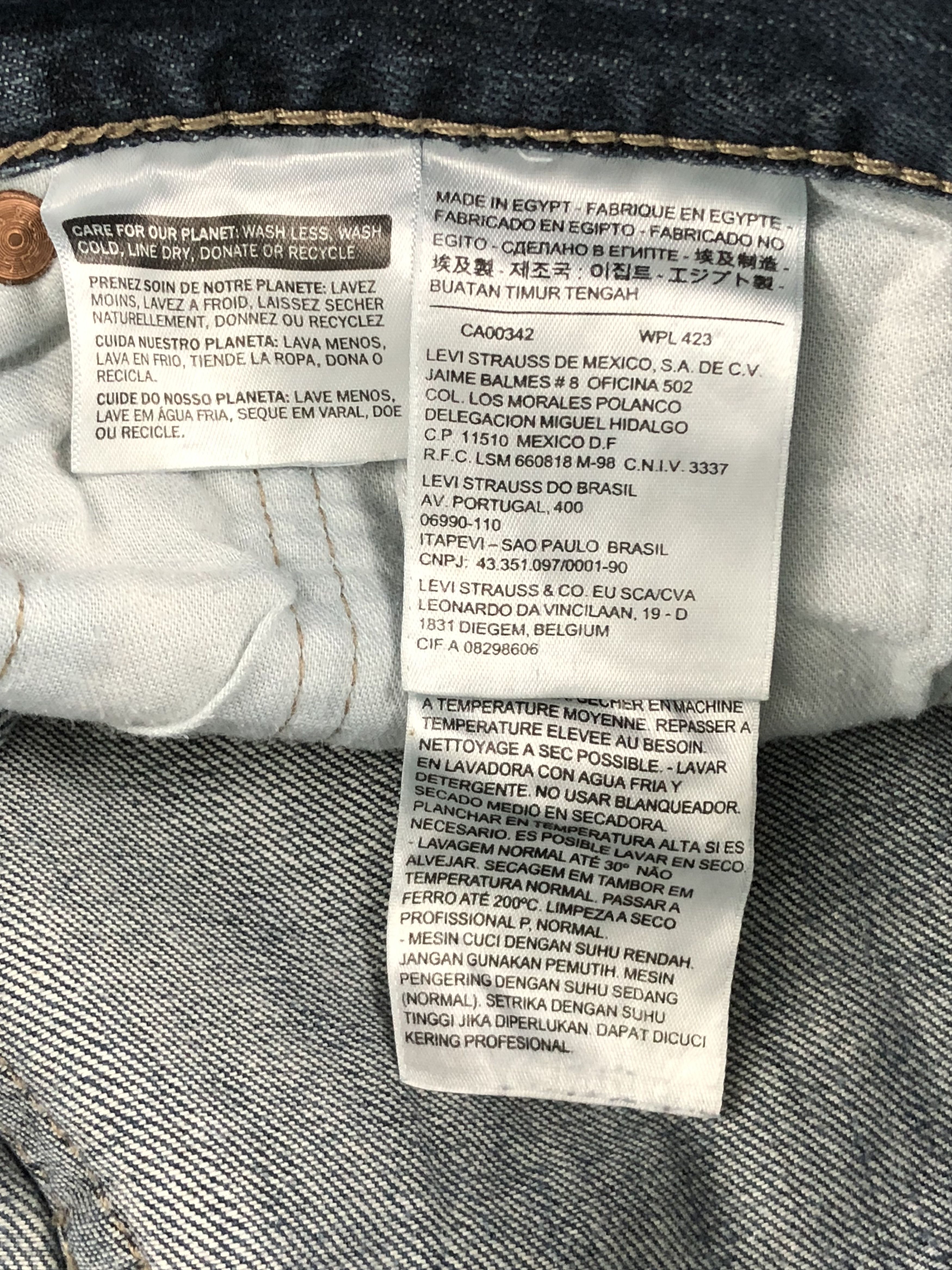 Levi's Vintage Levis 501 Faded Blue Jeans DP1379 Size US 36 / EU 52 - 7 Thumbnail