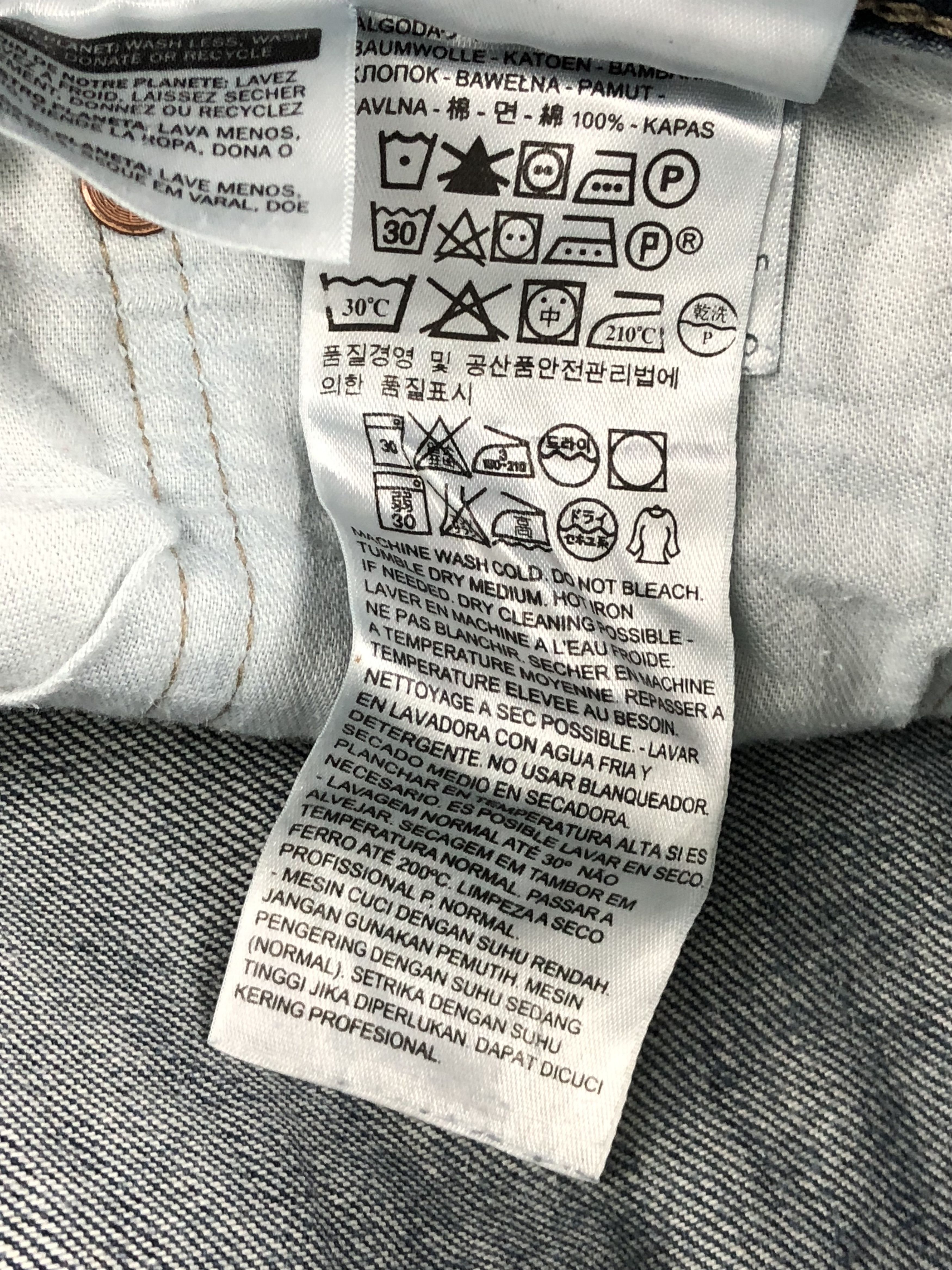 Levi's Vintage Levis 501 Faded Blue Jeans DP1379 Size US 36 / EU 52 - 8 Thumbnail