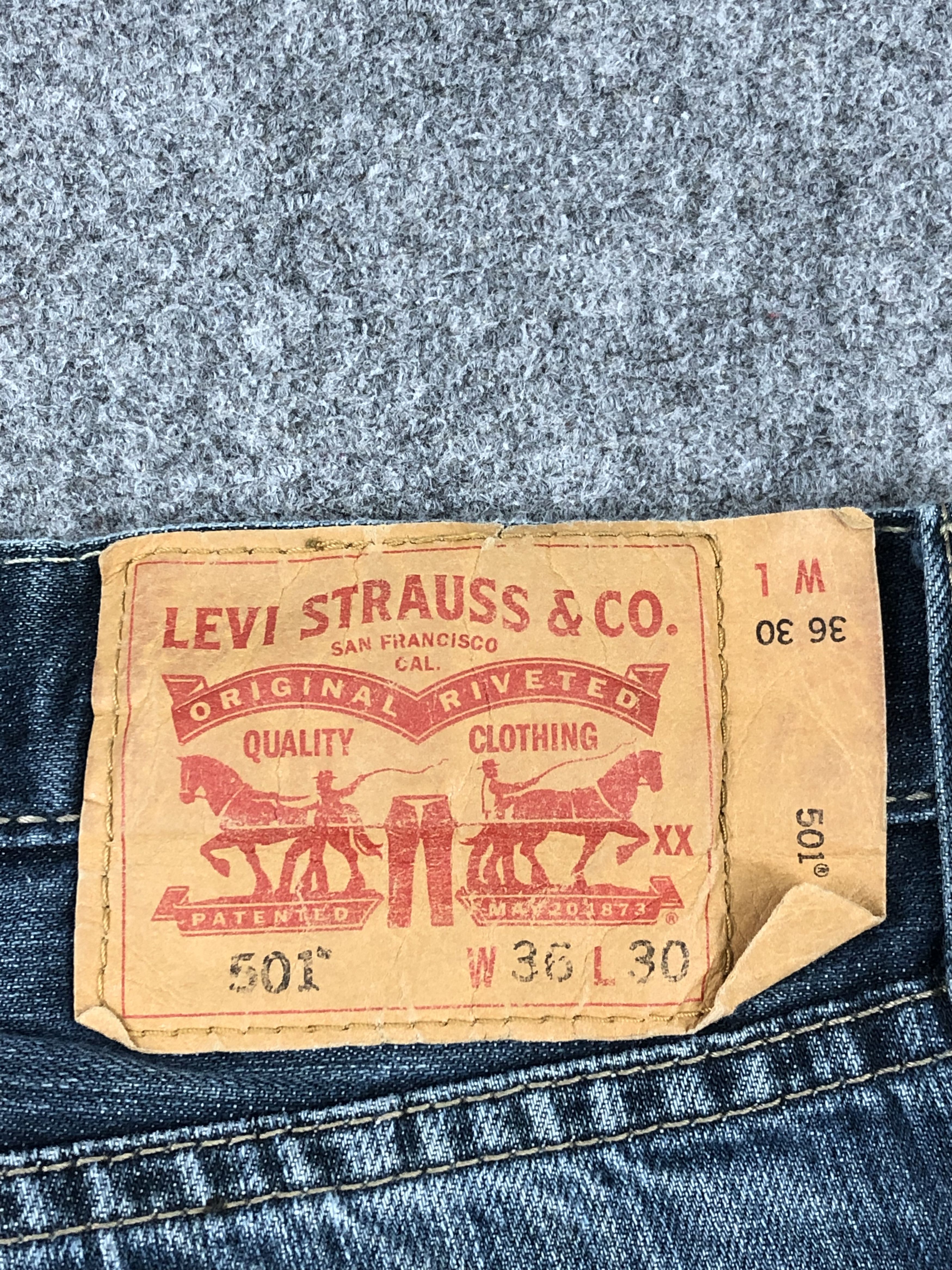 Levi's Vintage Levis 501 Faded Blue Jeans DP1379 Size US 36 / EU 52 - 5 Thumbnail