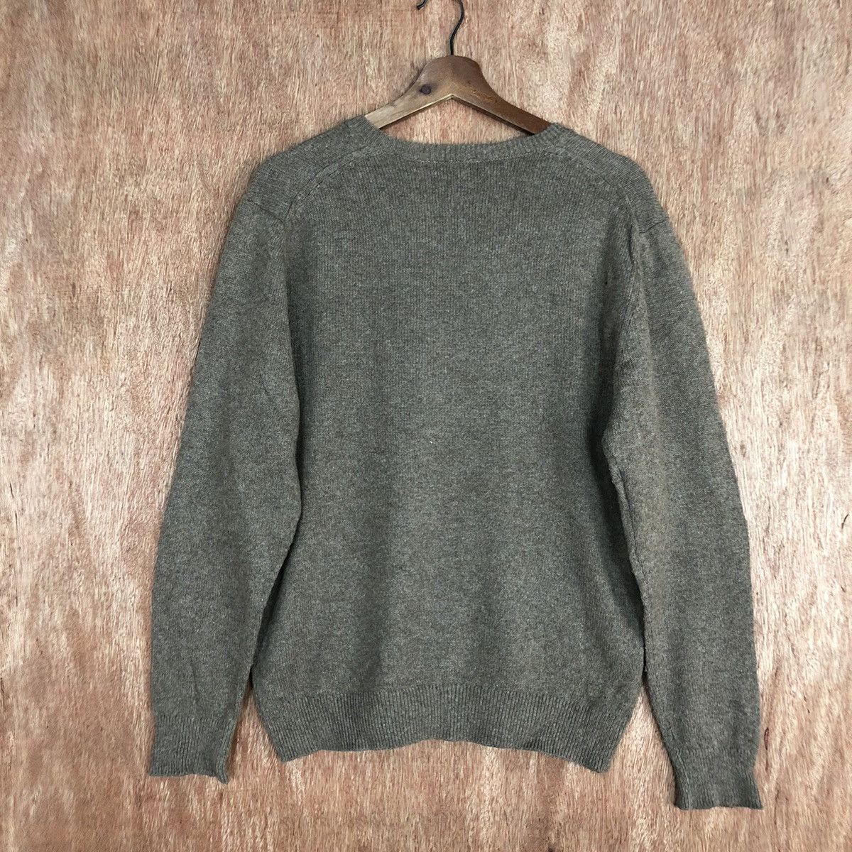 Vintage Topvalu Brown plain Knitwear sweatshirt #c840 Size US M / EU 48-50 / 2 - 13 Thumbnail