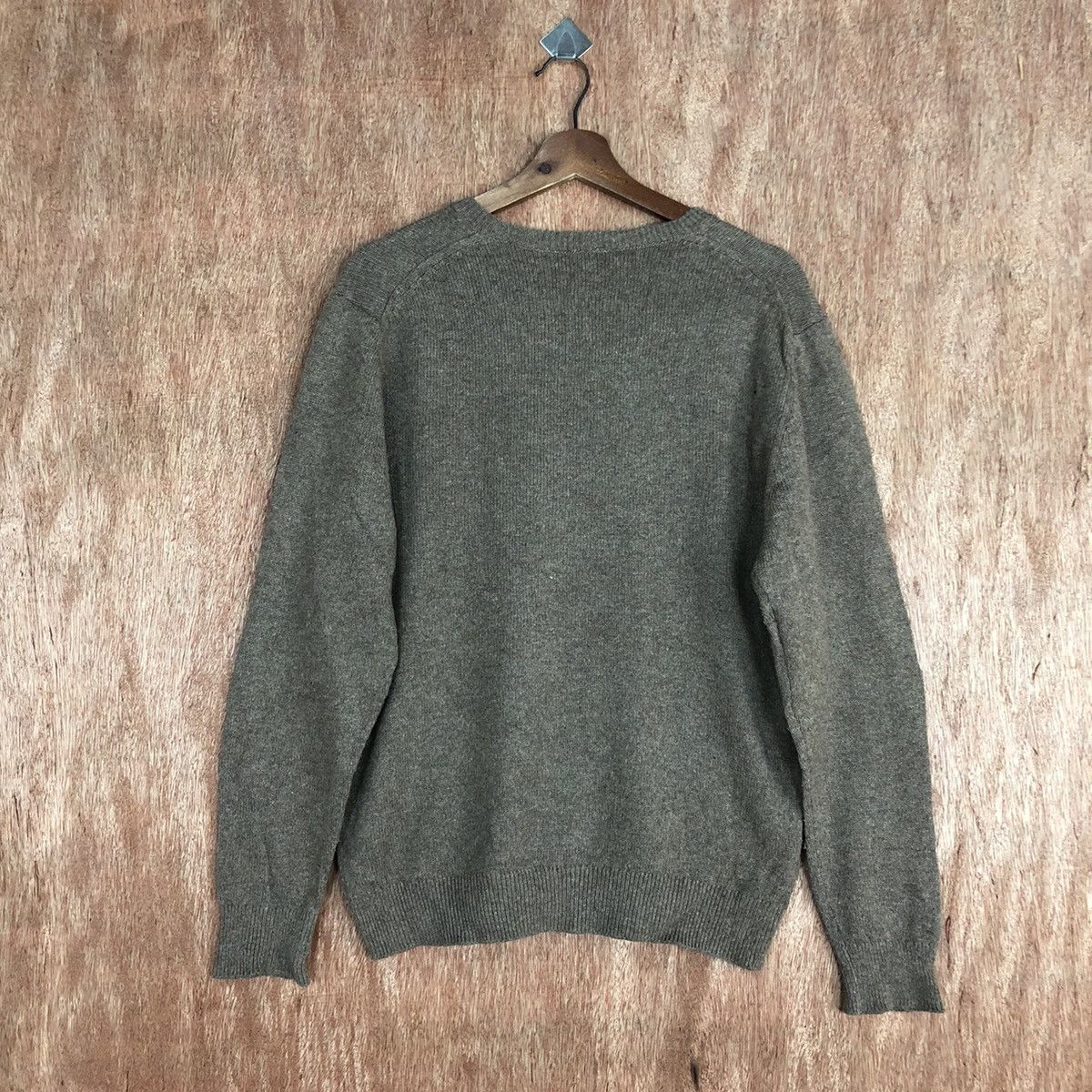 Vintage Topvalu Brown plain Knitwear sweatshirt #c840 Size US M / EU 48-50 / 2 - 11 Thumbnail