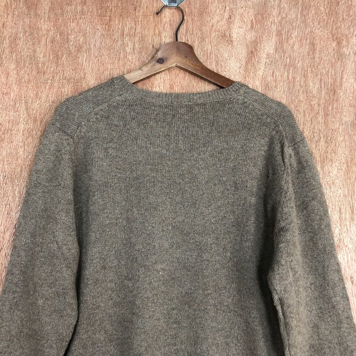 Vintage Topvalu Brown plain Knitwear sweatshirt #c840 Size US M / EU 48-50 / 2 - 12 Thumbnail