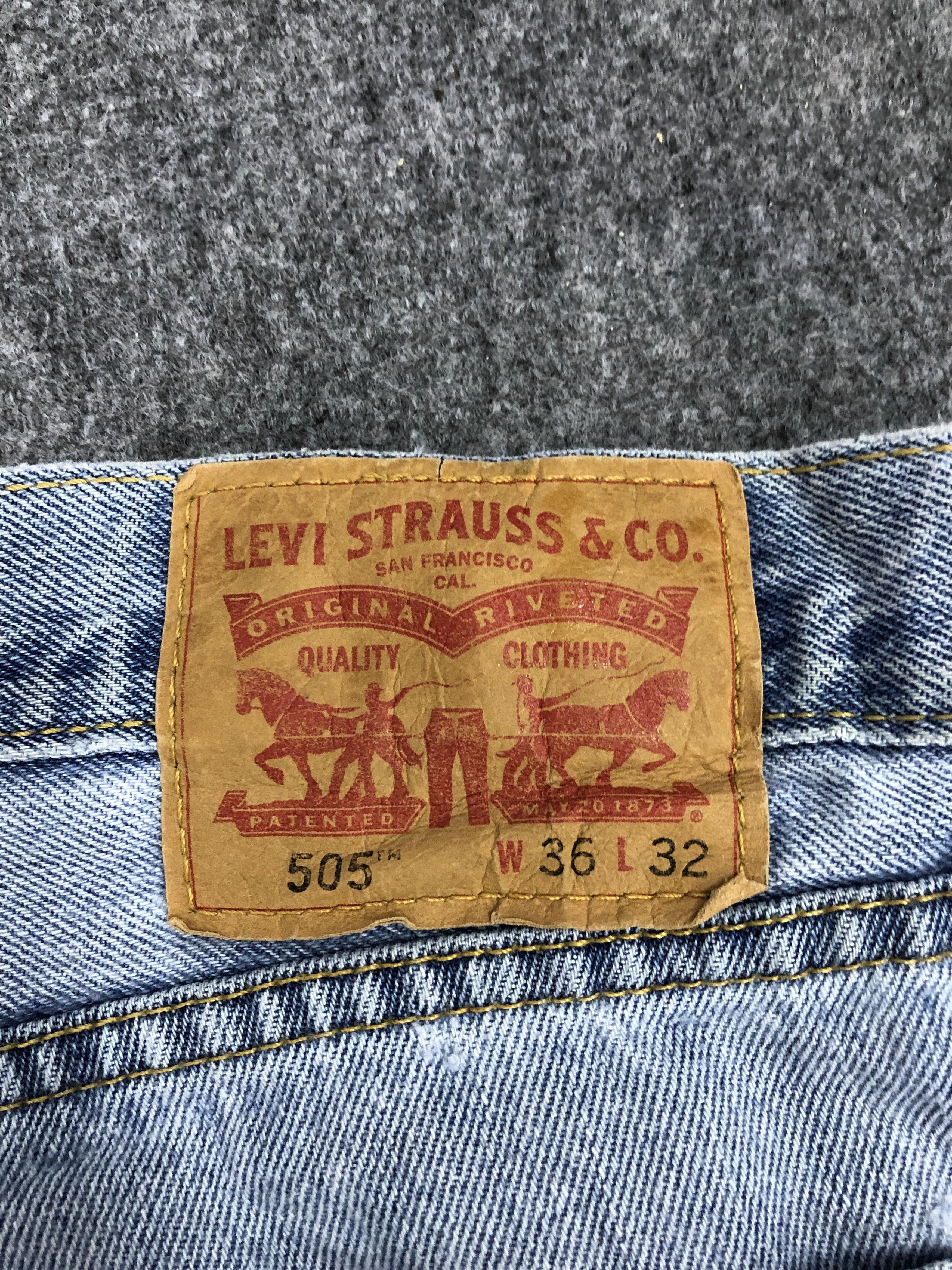 Levi's Vintage Levis 505 Light Wash Jeans DP1124 Size US 36 / EU 52 - 5 Thumbnail