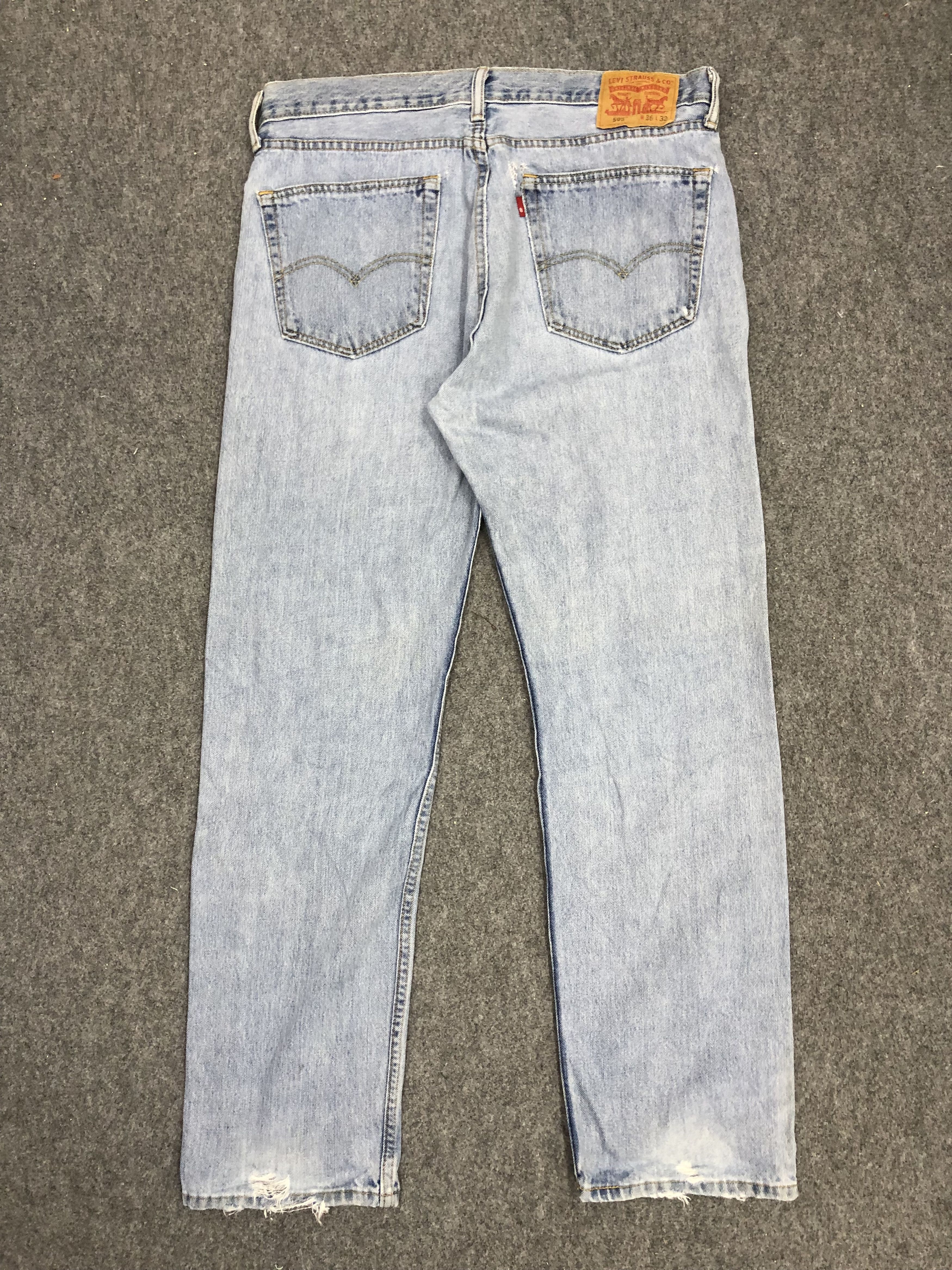 Levi's Vintage Levis 505 Light Wash Jeans DP1124 Size US 36 / EU 52 - 3 Thumbnail