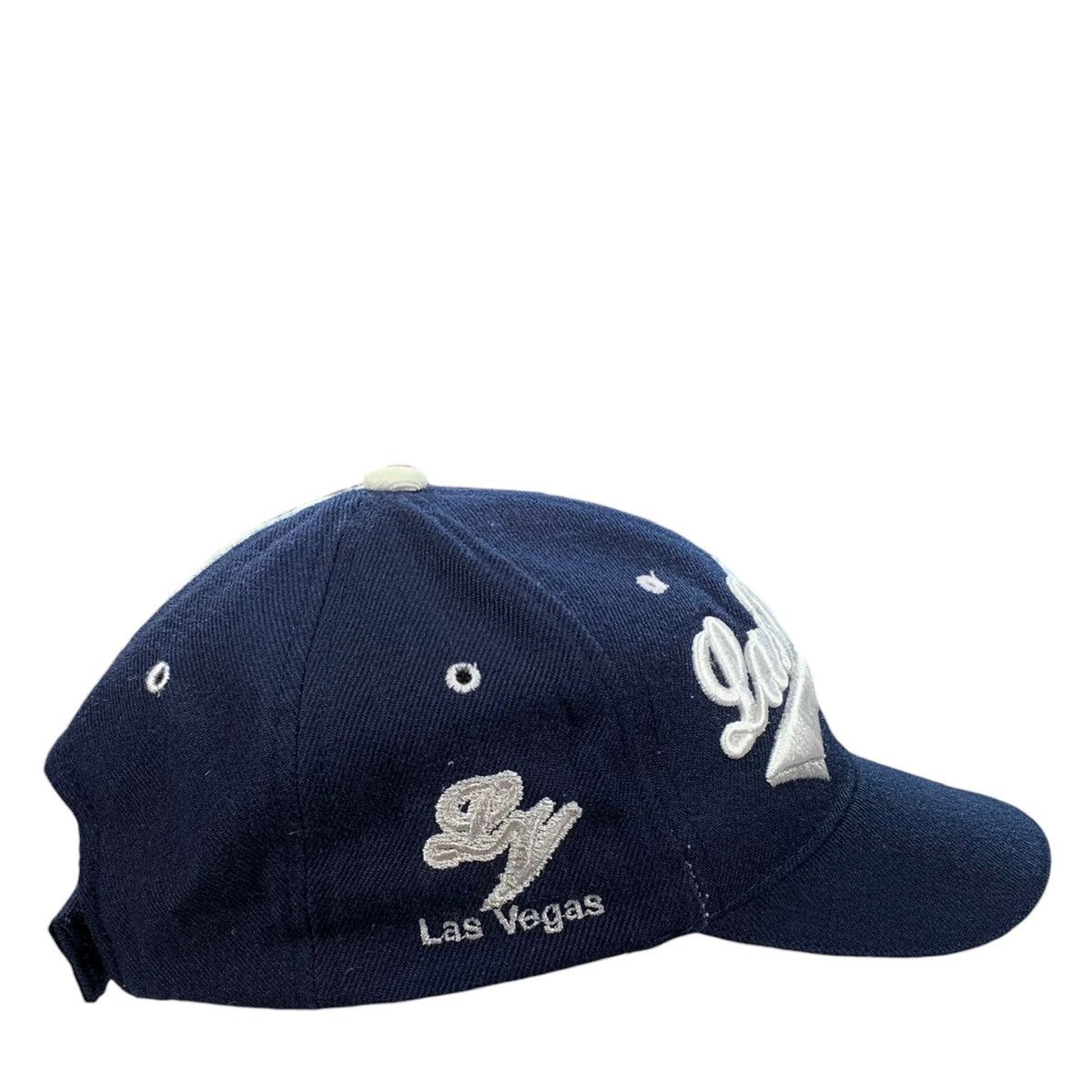 Vintage VTG Sam’s Cap Las Vegas Nevada Blue Wool Blend Strapback Hat Size ONE SIZE - 2 Thumbnail