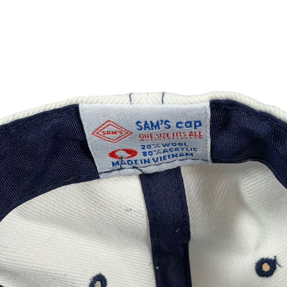 Vintage VTG Sam’s Cap Las Vegas Nevada Blue Wool Blend Strapback Hat Size ONE SIZE - 6 Thumbnail