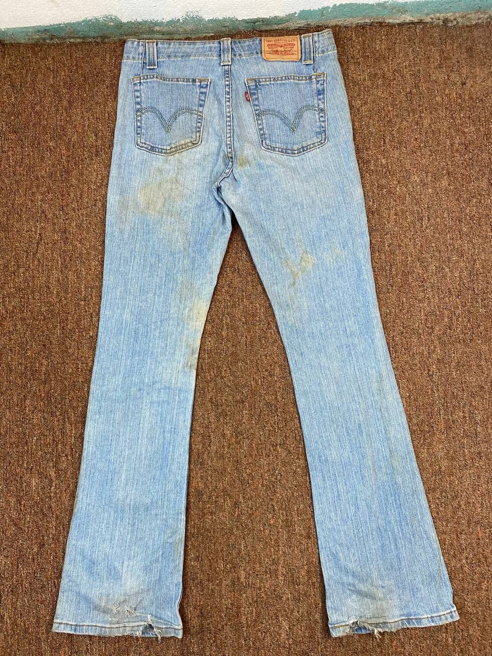 image of Levis 525 Flare Bootcut Denim in Light Blue, Men's (Size 32)