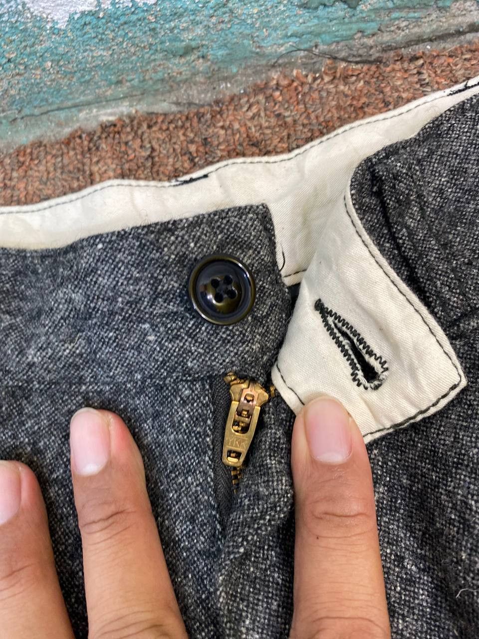 Global Work vintage global work wool pants salt and pepper design Size US 34 / EU 50 - 9 Thumbnail