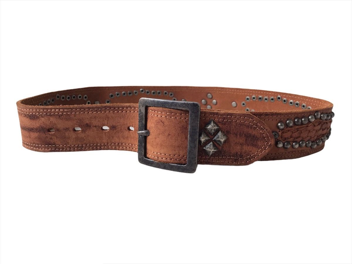 Leather 💥Vintage Japanese Belt Studs Leather Size ONE SIZE - 3 Thumbnail