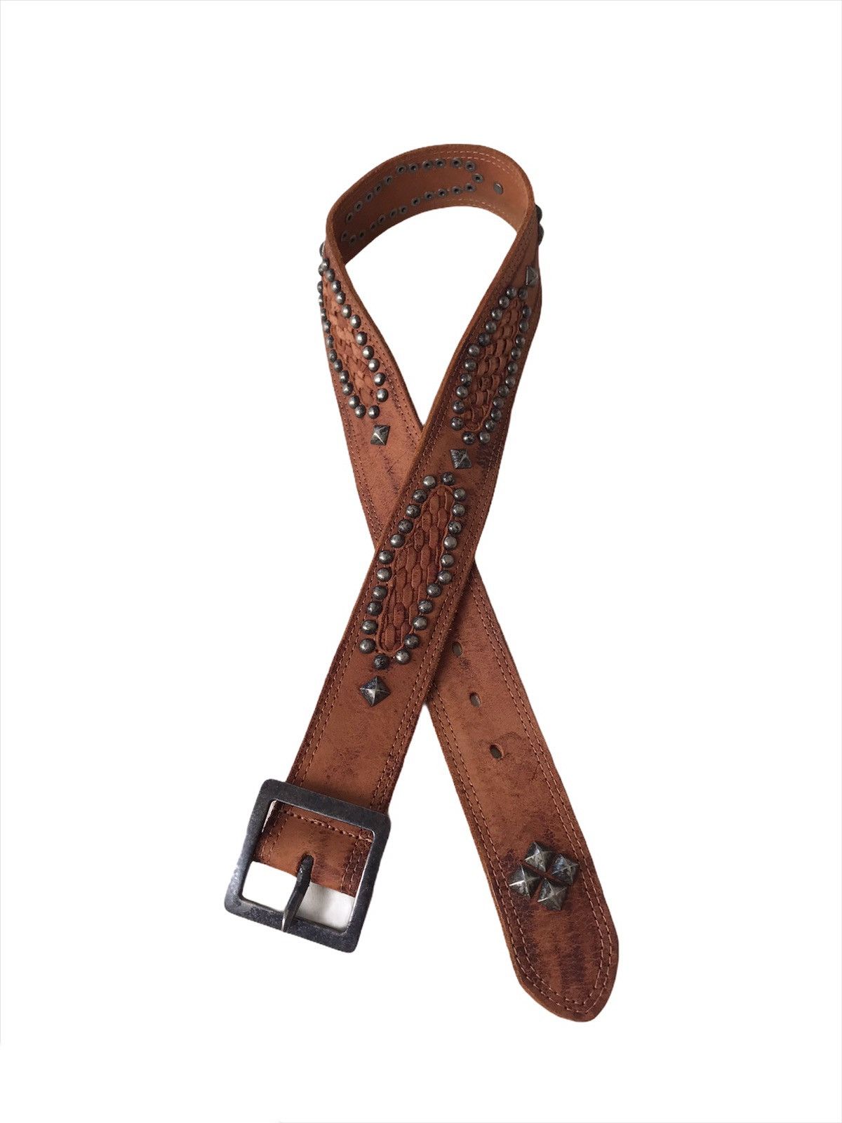 Leather 💥Vintage Japanese Belt Studs Leather Size ONE SIZE - 5 Thumbnail