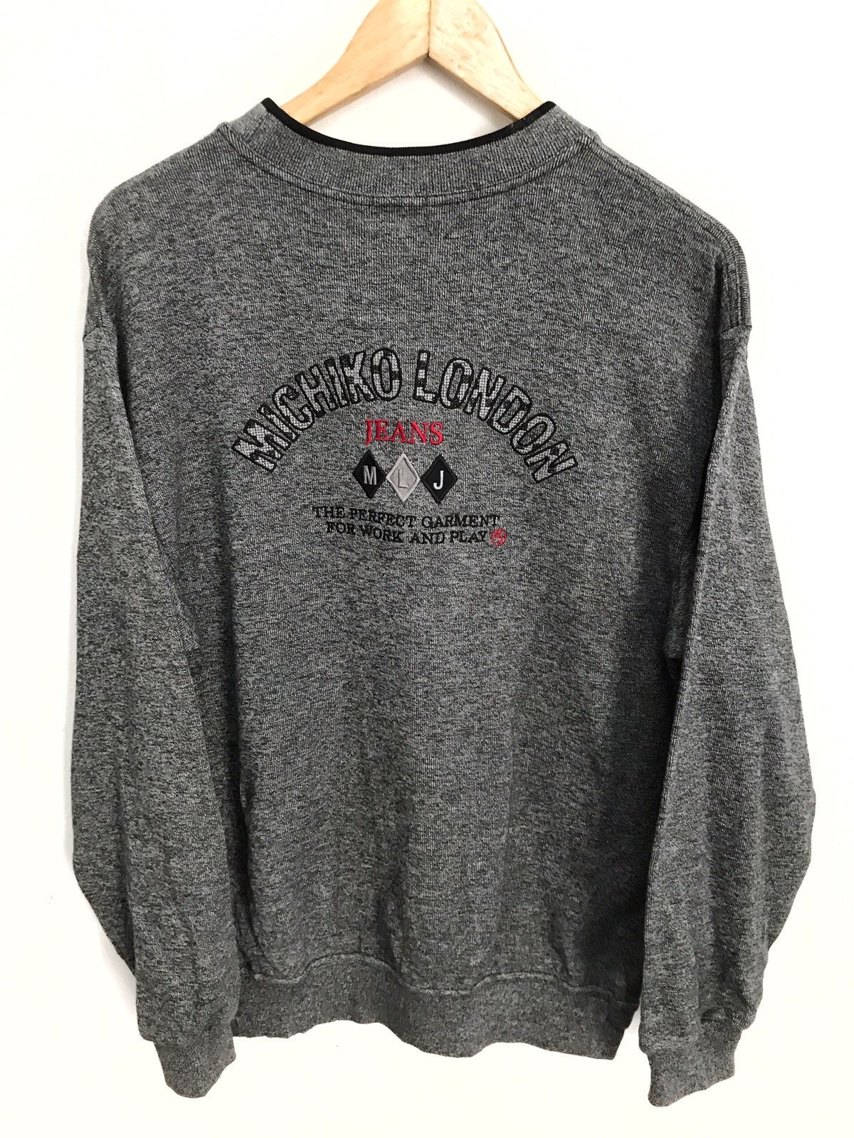Michiko Koshino London Michiko London Jeans Crewneck Sweatshirt Dark Grey Size US M / EU 48-50 / 2 - 1 Thumbnail